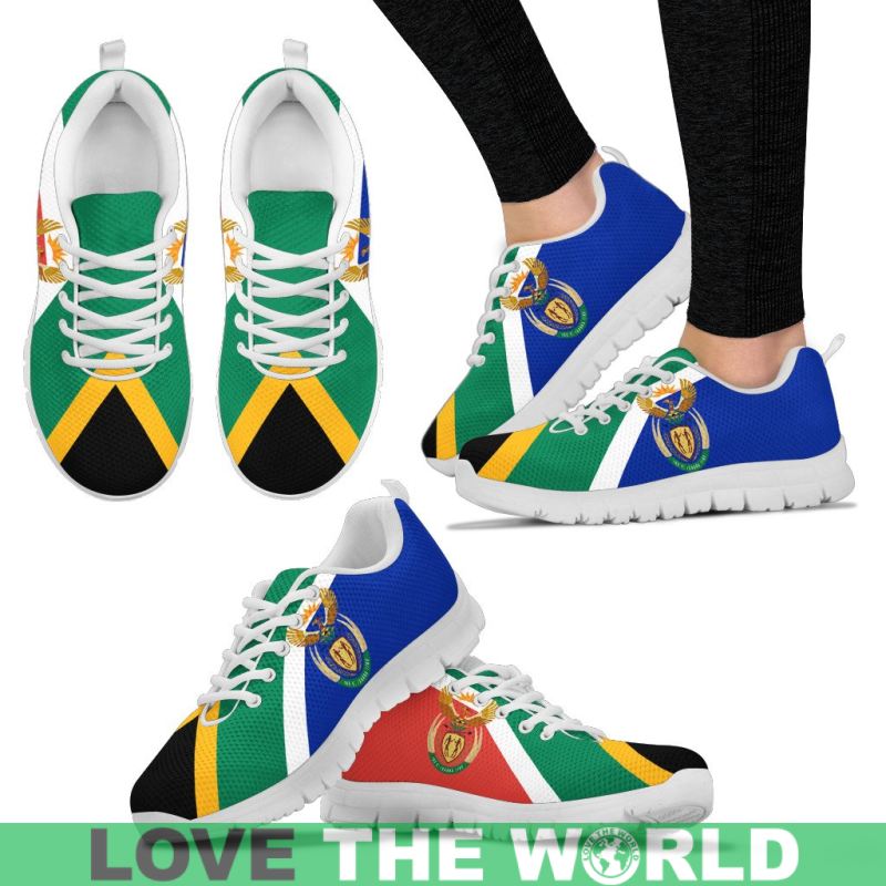 South Africa Coat Of Arms Sneakers - Vibe Hoodie Shop