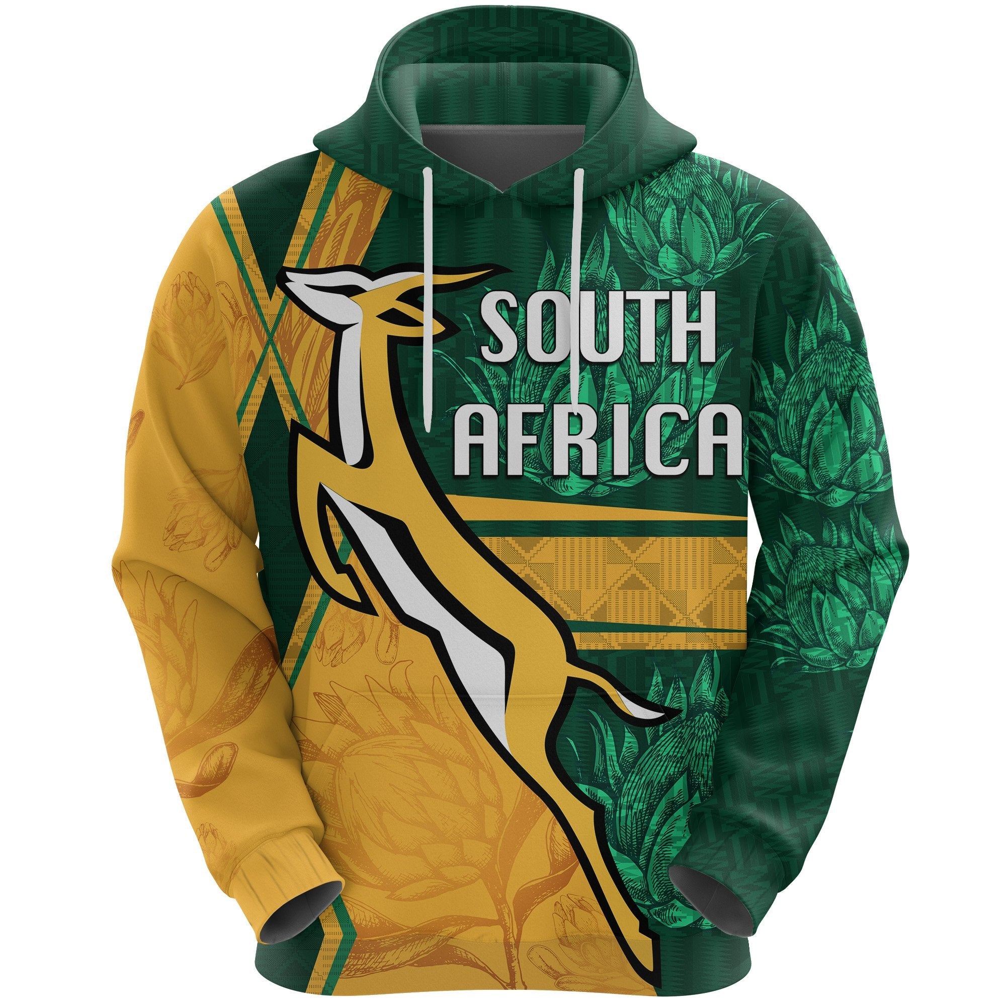 South Africa Hoodie Springboks Rugby Be Fancy - Vibe Hoodie Shop