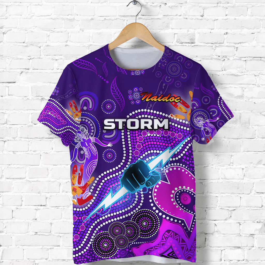 (Custom Personalised) Melbourne Storm T shirt NAIDOC Heal Country! Heal Our Nation, Custom Text And Number - Vibe Hoodie Shop