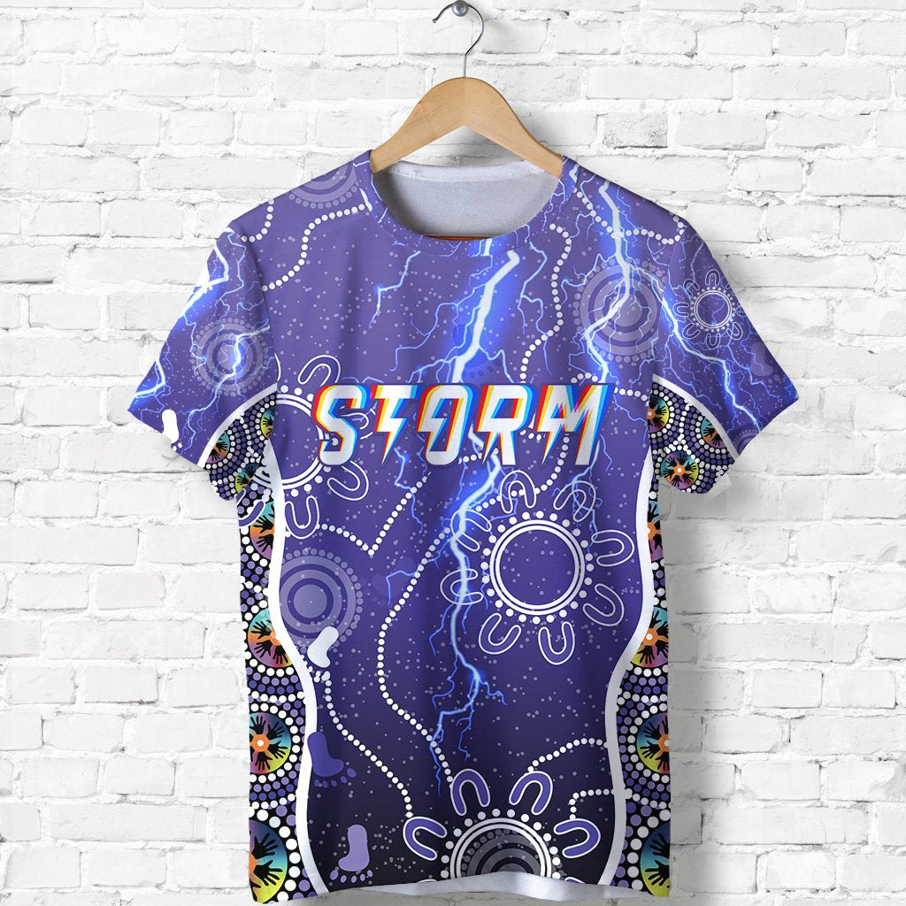 Melbourne Storm T shirt Unique Indigenous - Vibe Hoodie Shop