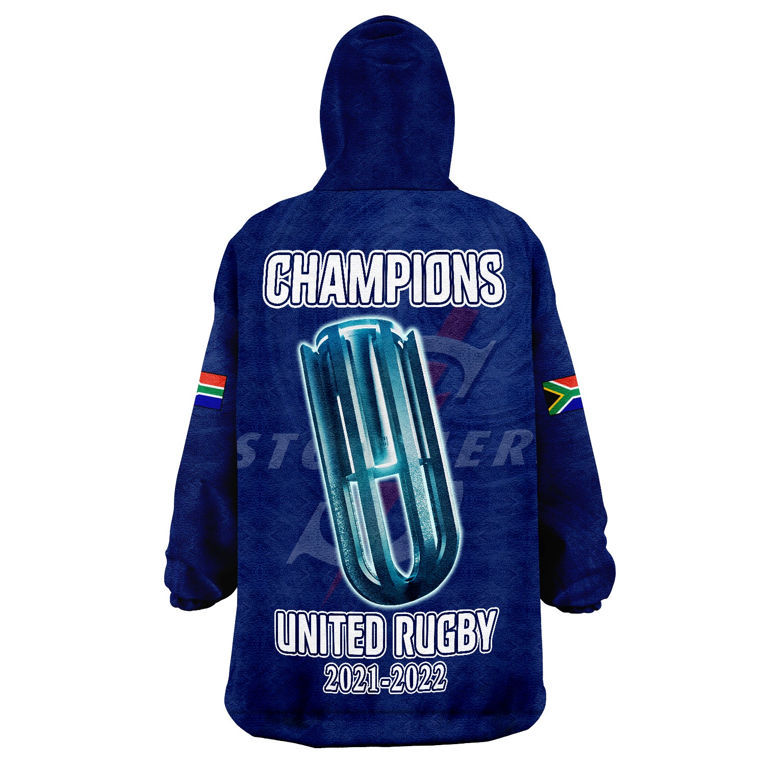 Stormers South Africa Rugby We Are The Champions URC Unity Wearable Blanket Hoodie - Vibe Hoodie Shop