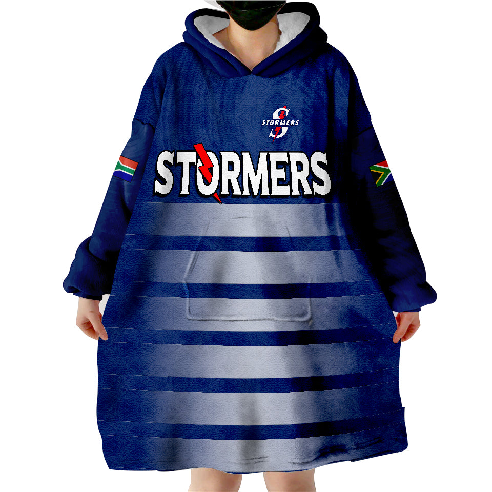 Stormers South Africa Rugby We Are The Champions URC Unity Wearable Blanket Hoodie - Vibe Hoodie Shop