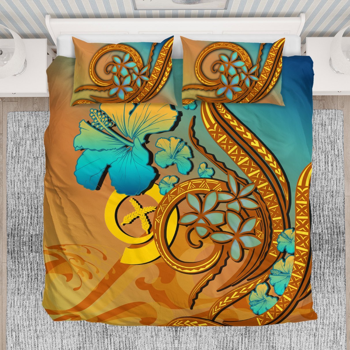 Vanuatu Bedding Set Sunset Glow - Vibe Hoodie Shop