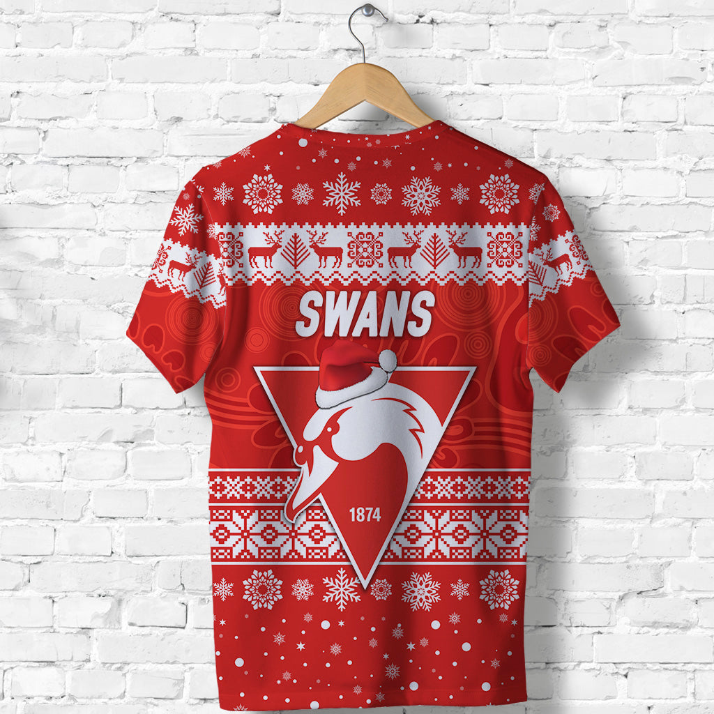 Sydney Swans T shirt Christmas Simple Style - Vibe Hoodie Shop