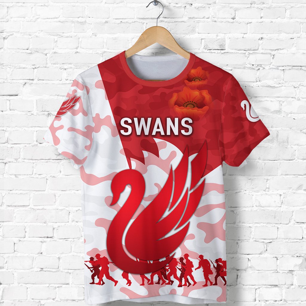 Sydney Swans T shirt ANZAC Vibes - Vibe Hoodie Shop