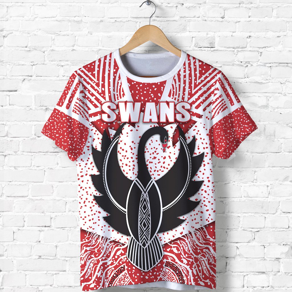 Sydney T shirt Indigenous Swans - Vibe Hoodie Shop