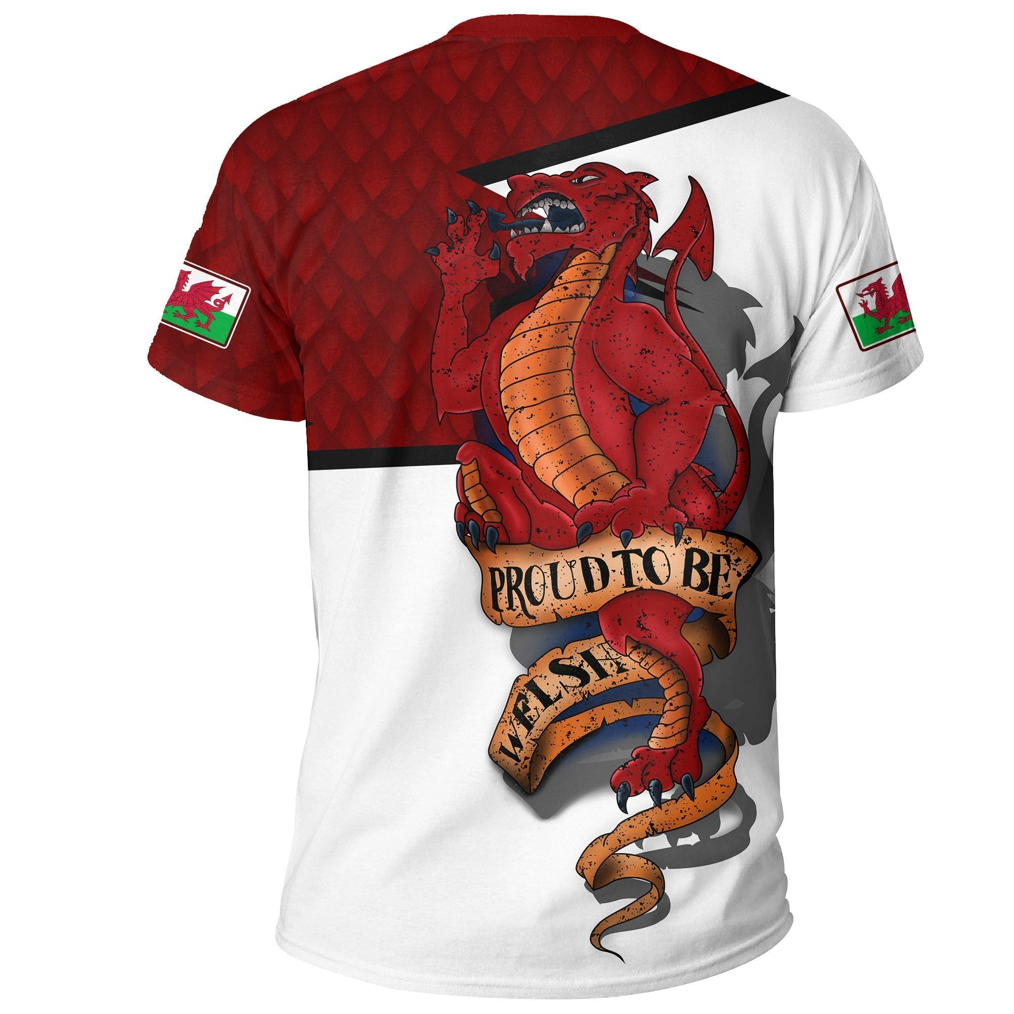 Wales T shirt Proud To Be Welsh - Vibe Hoodie Shop