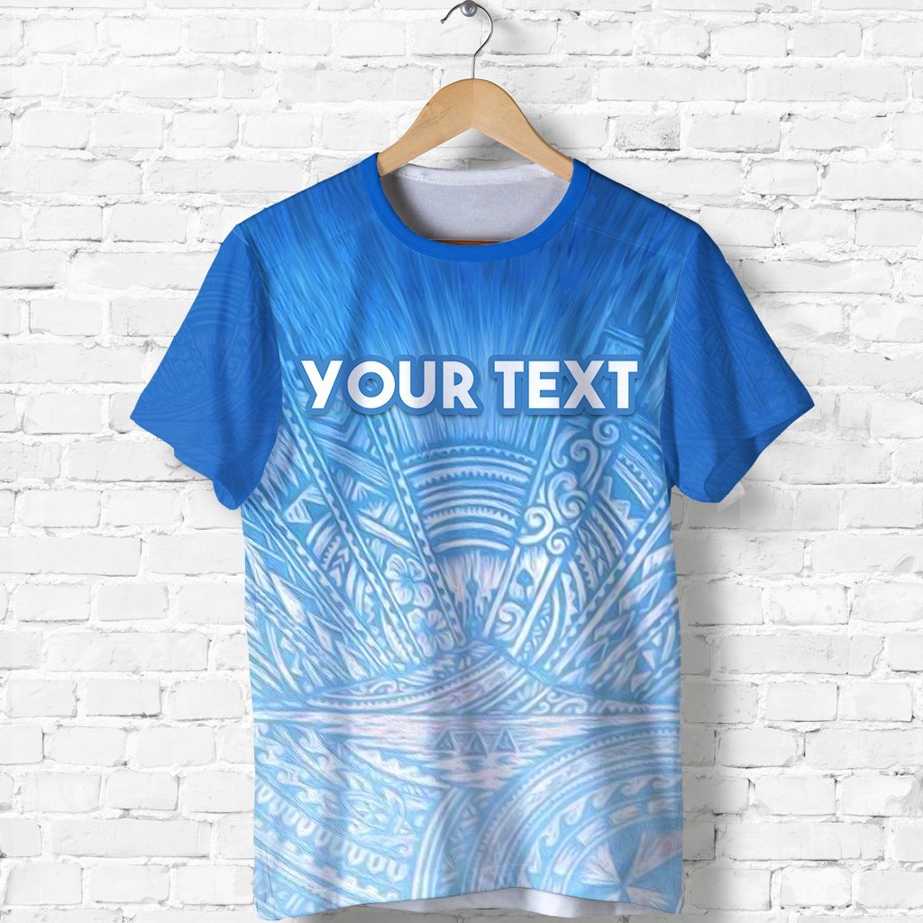 New Zealand Auckland Custom Personalized T shirt Blue Rugby - Vibe Hoodie Shop