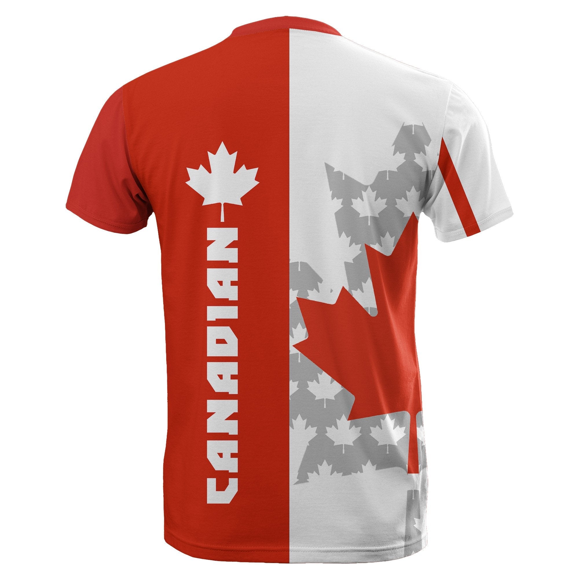 Canada Maple Leaf T shirt - Split Style - Vibe Hoodie Shop