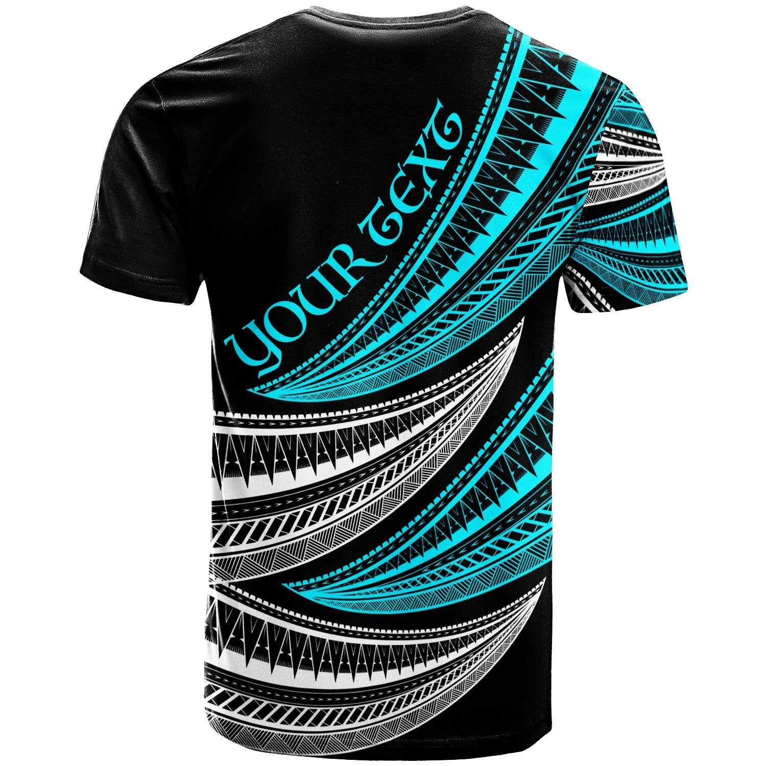Vanuatu Custom Personalised T shirt - Wave Pattern Alternating - Vibe Hoodie Shop