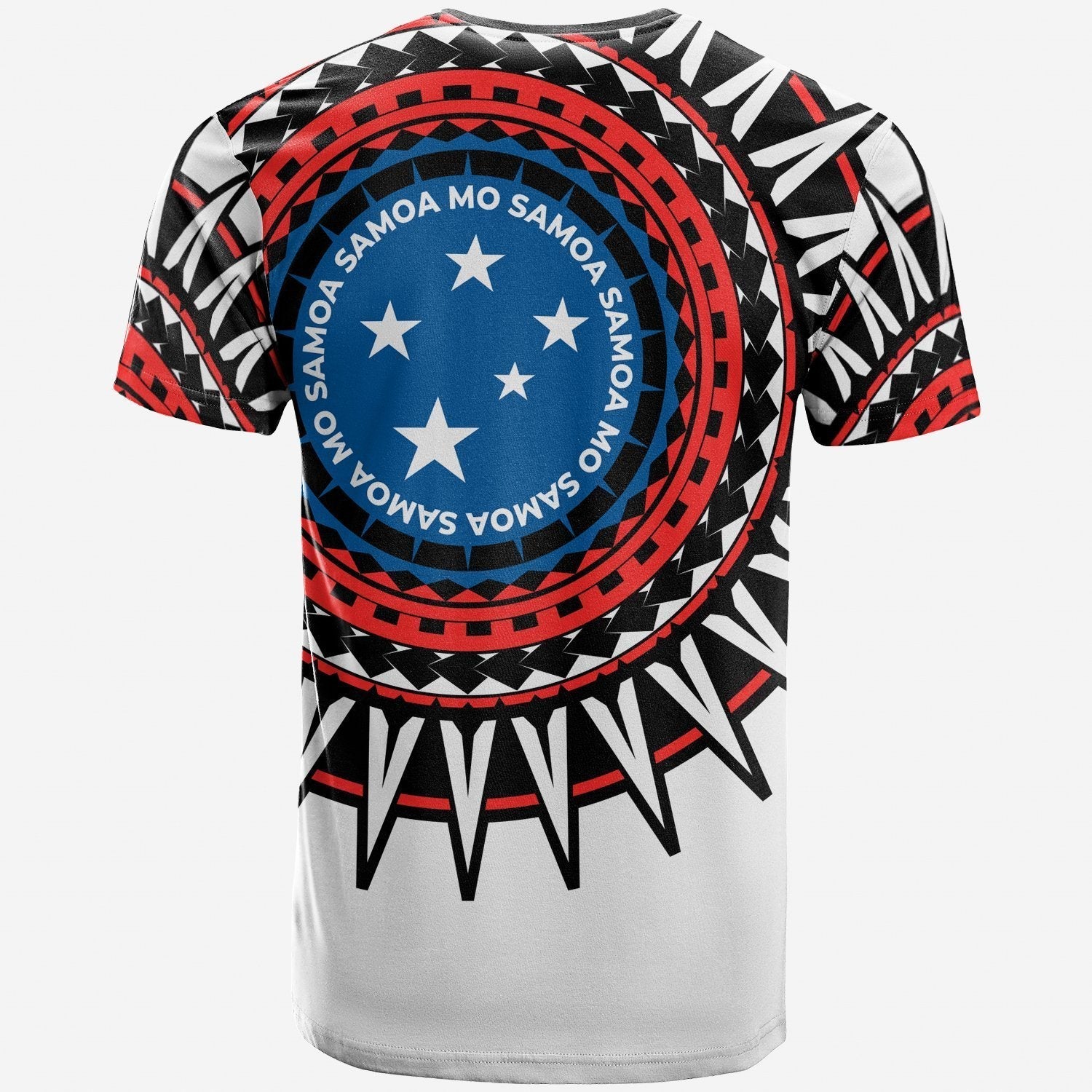 Samoa T shirt - Polynesian Sun Pattern - Vibe Hoodie Shop