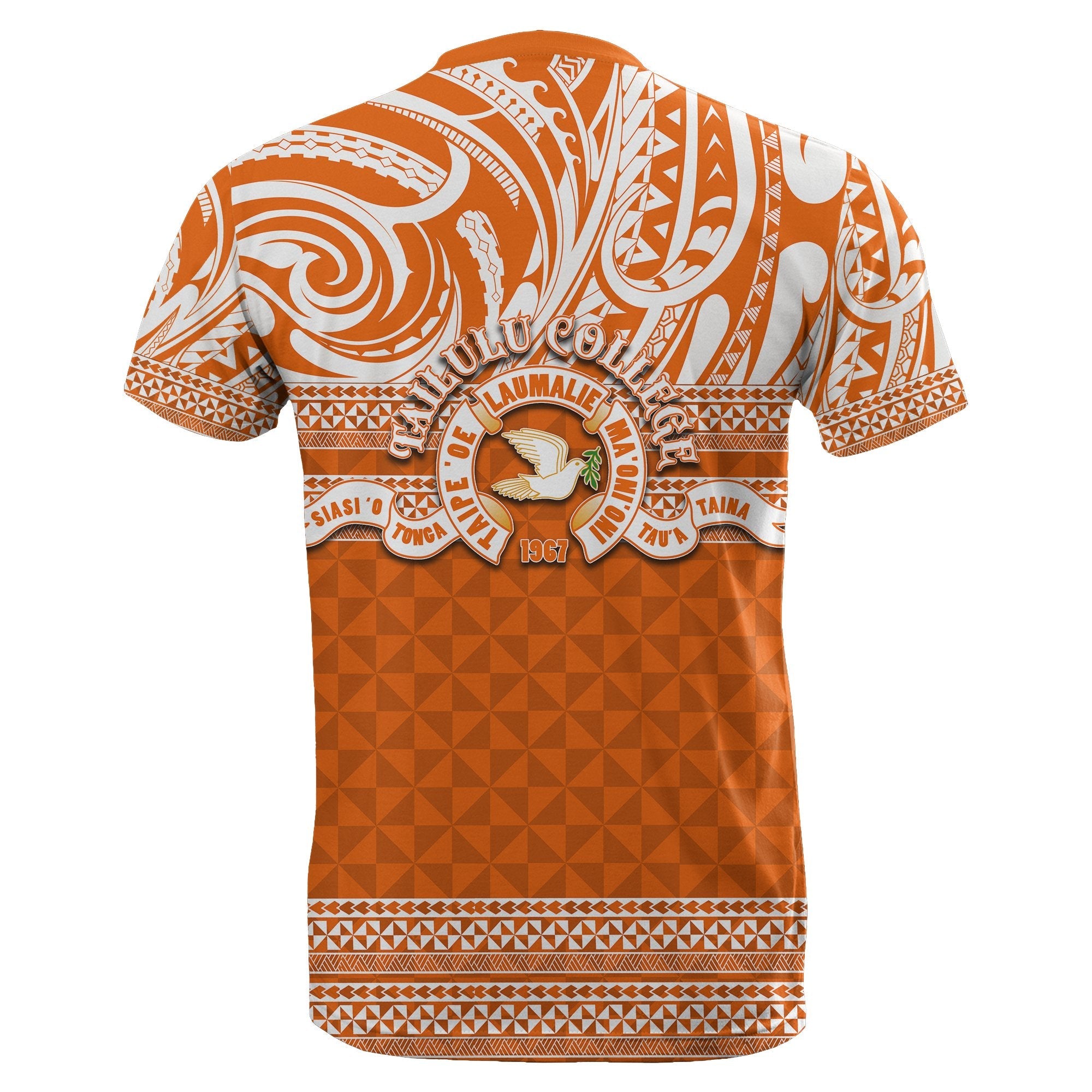 Tailulu College T shirt Tonga Patterns - Vibe Hoodie Shop