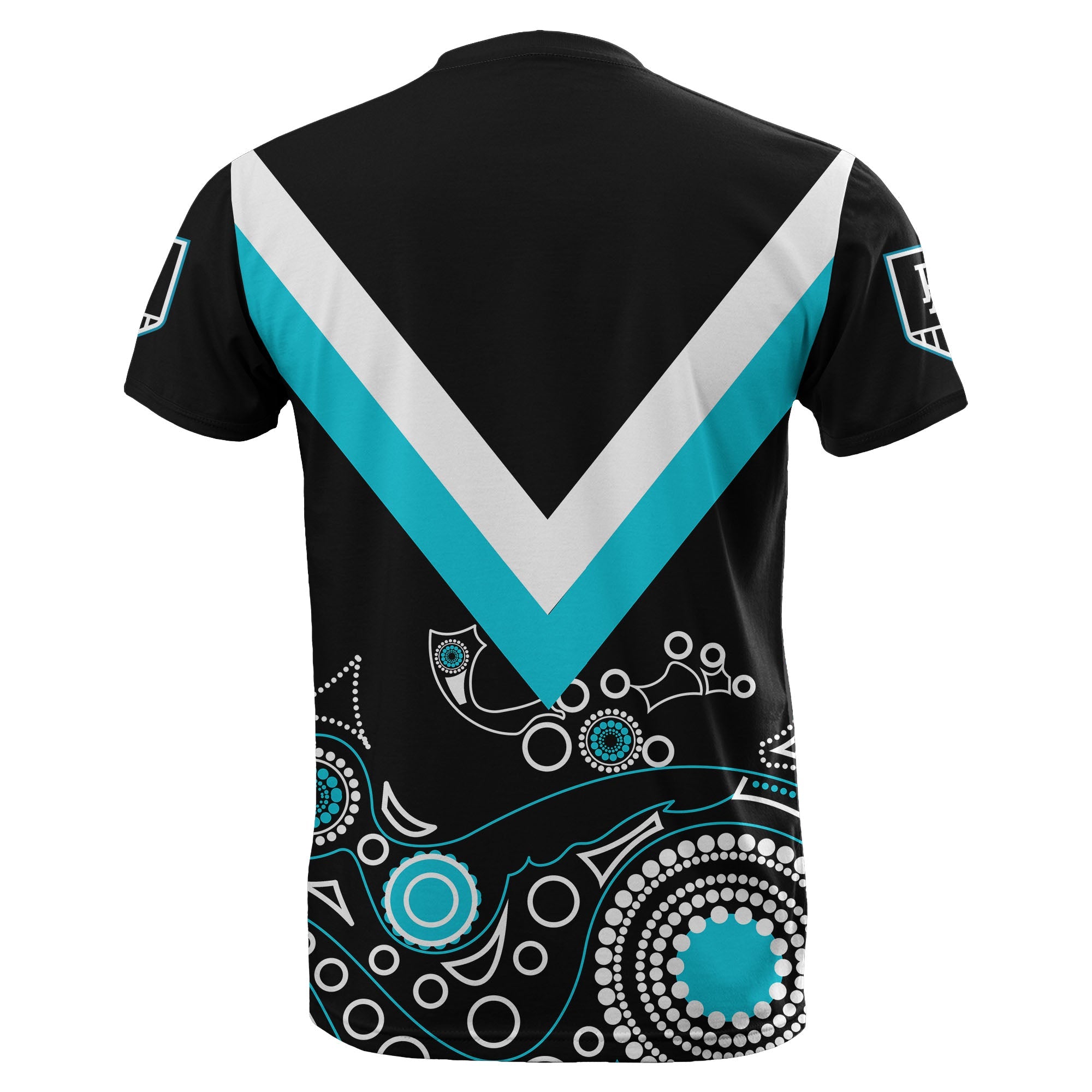 Port Adelaide T shirt Power Aboriginal Simple - Vibe Hoodie Shop