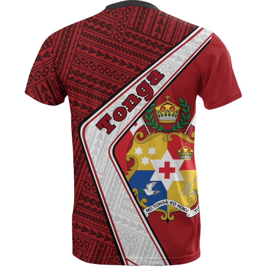 Tonga T shirt - Polynesian Coat Of Arms - Vibe Hoodie Shop