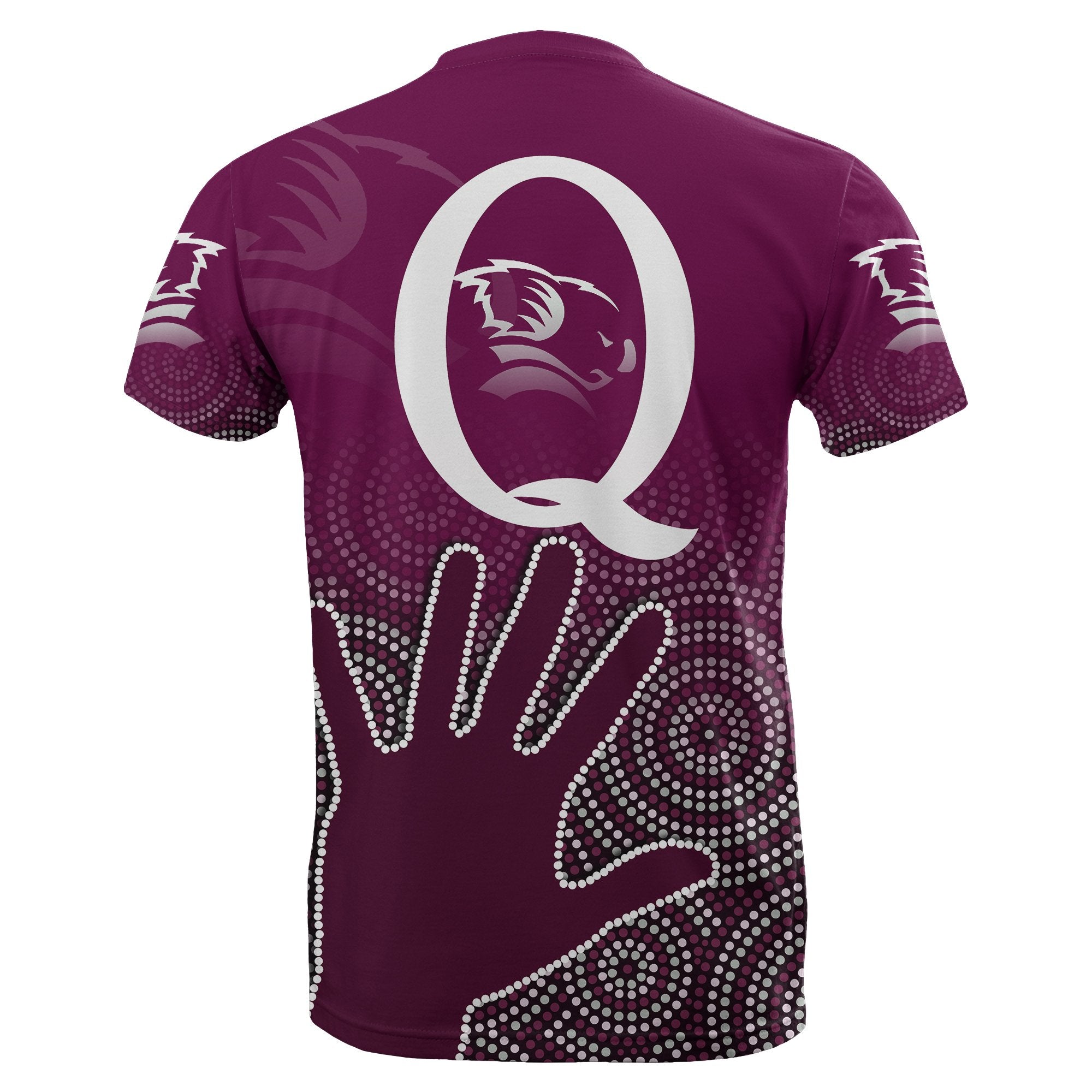 Queensland Reds T shirt Aboriginal - Vibe Hoodie Shop