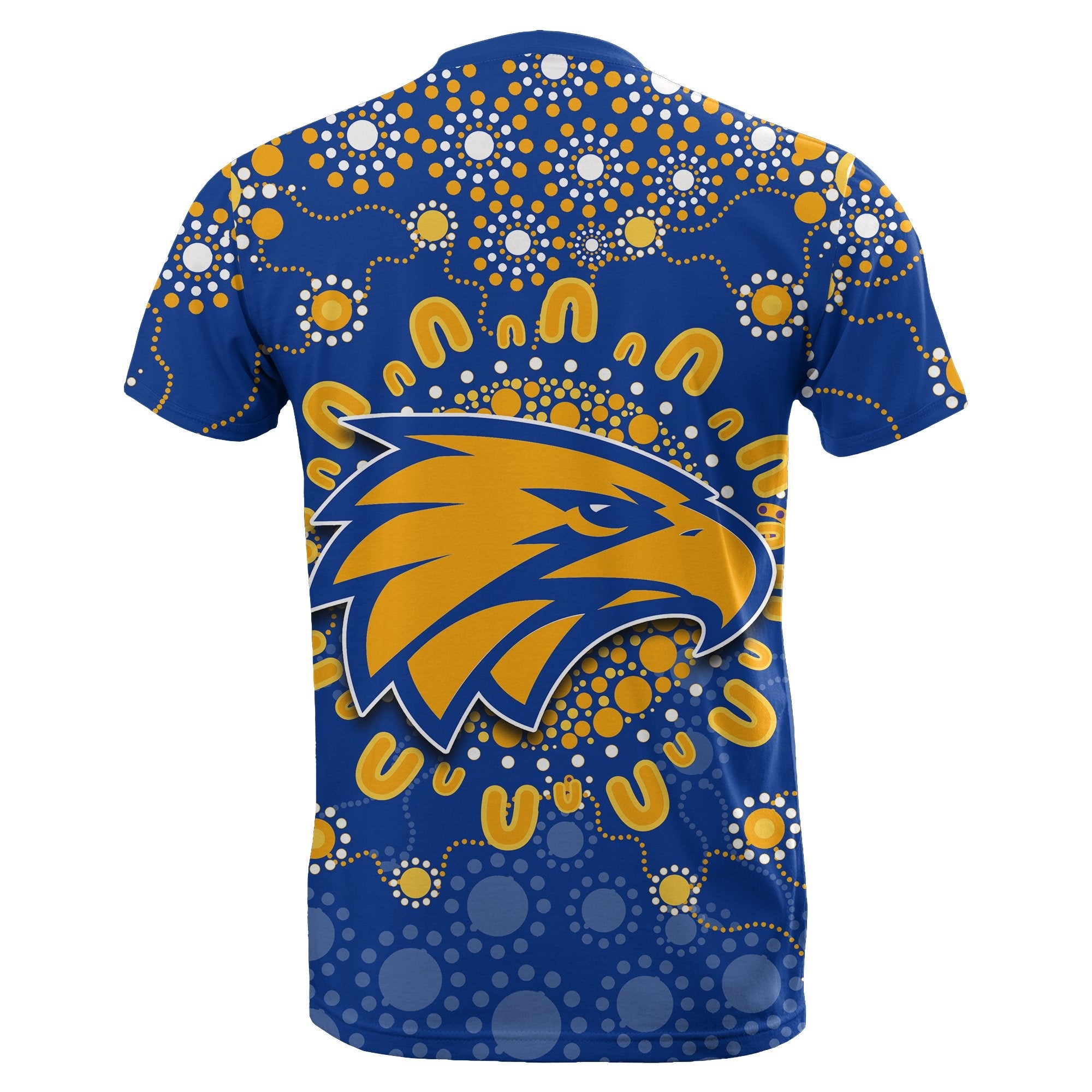 West Coast Eagles T shirt Indigenous Style - Vibe Hoodie Shop