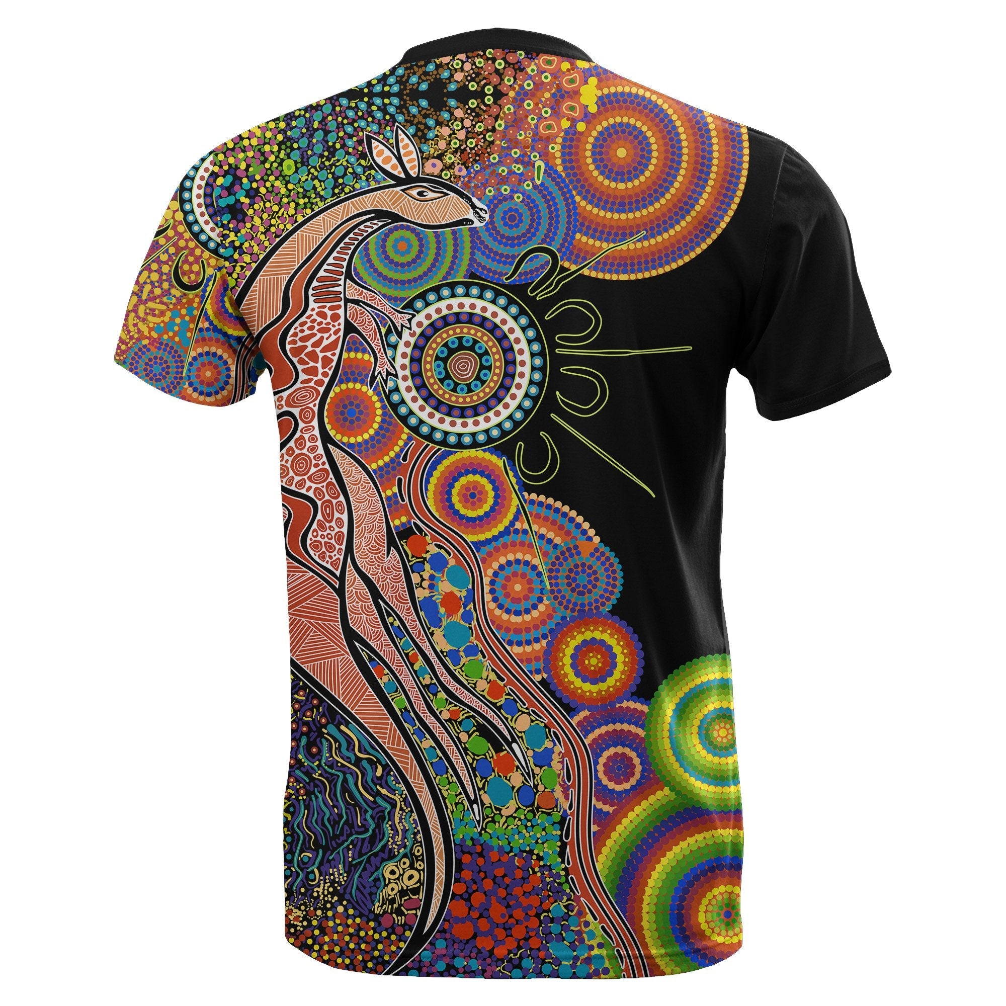 Australia T shirt Aboriginal Style NO.1 - Vibe Hoodie Shop