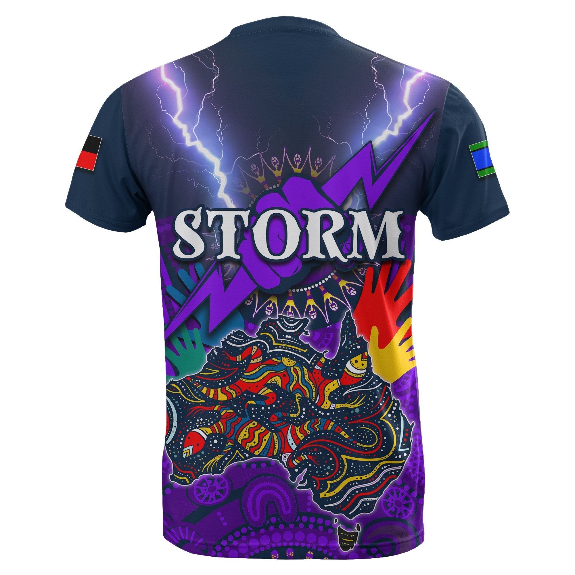 NAIDOC Melbourne Storm T shirt Aboriginal - Vibe Hoodie Shop