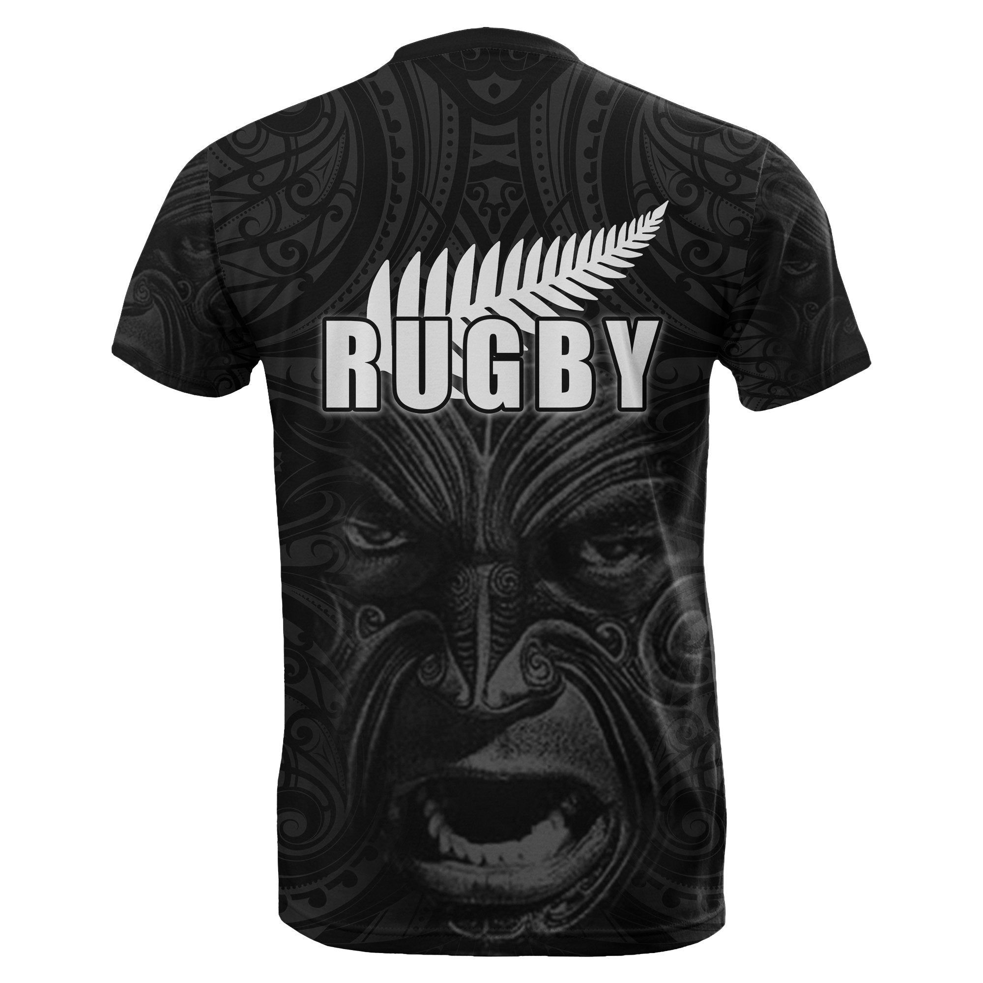 New Zealand Rugby The Haka Tatto Face T shirt - Vibe Hoodie Shop