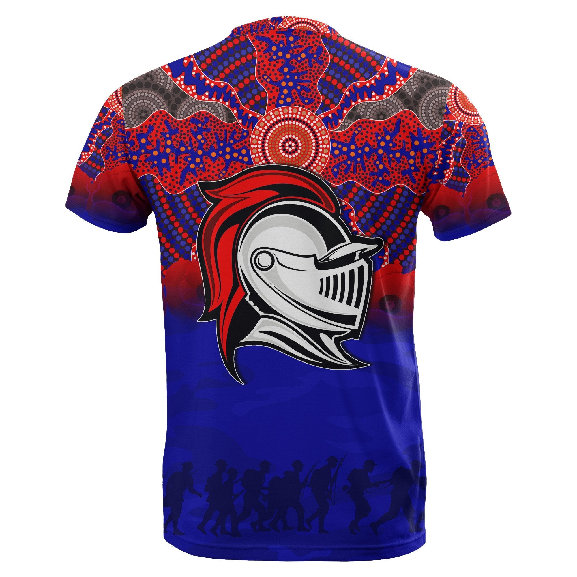 Knights T shirt Aboriginal ANZAC Day - Vibe Hoodie Shop