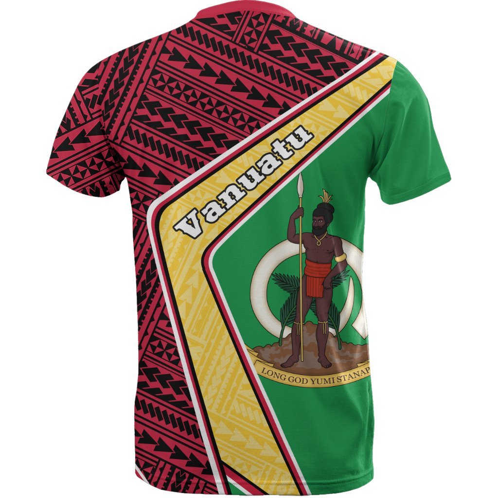 Vanuatu T shirt - Polynesian Coat Of Arms - Vibe Hoodie Shop