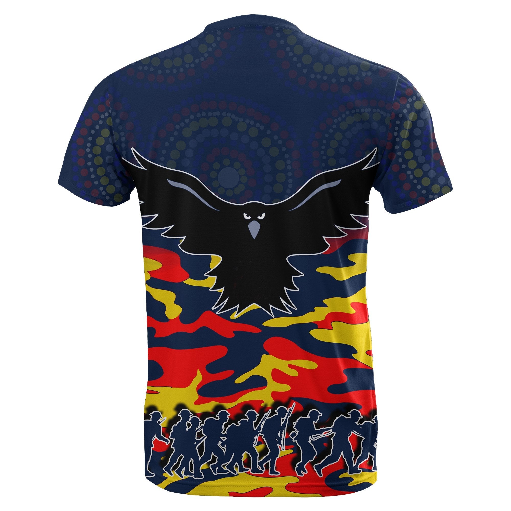 Adelaide Crows T shirt ANZAC Day Army Style - Vibe Hoodie Shop