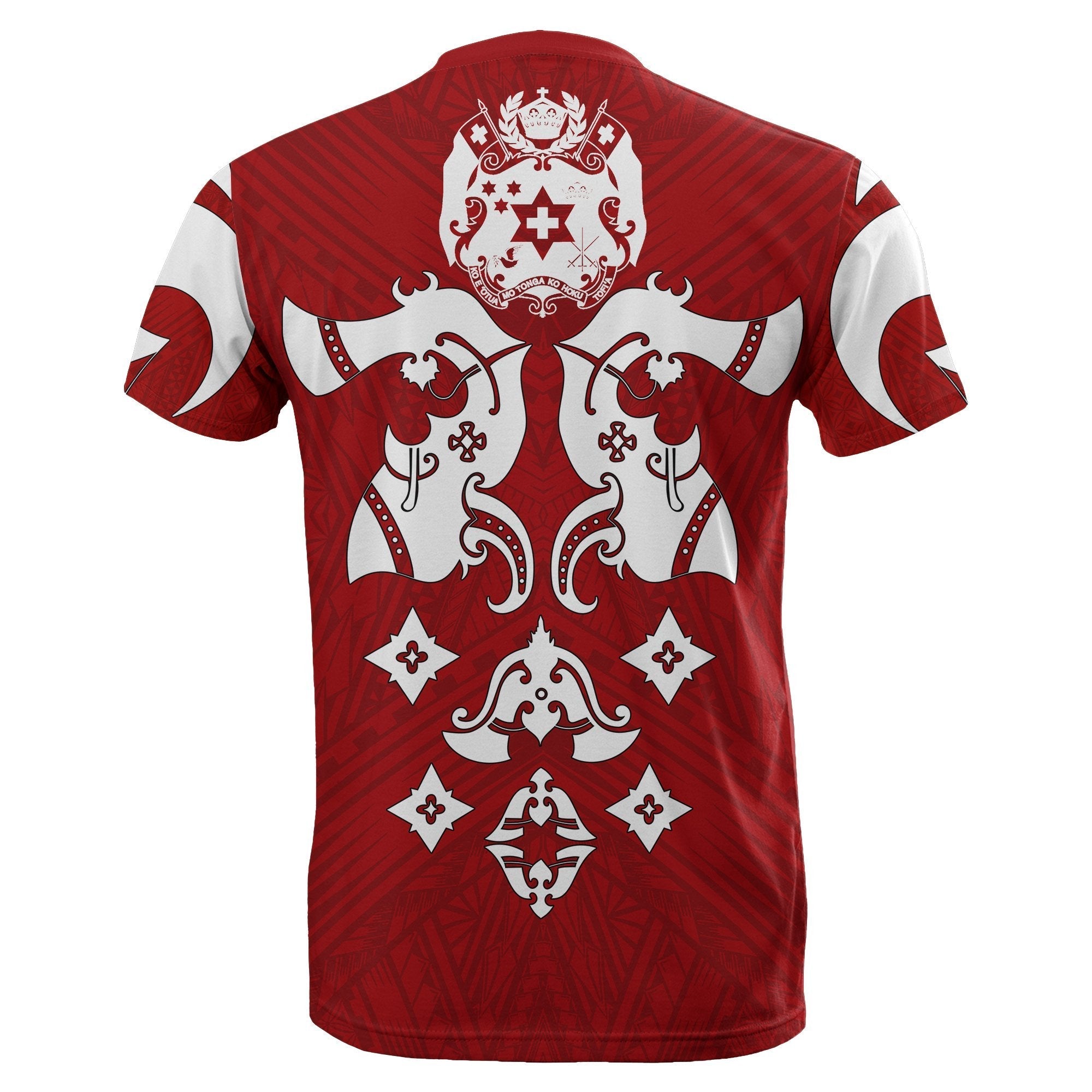 Tonga Polynesian T shirt Red - Vibe Hoodie Shop