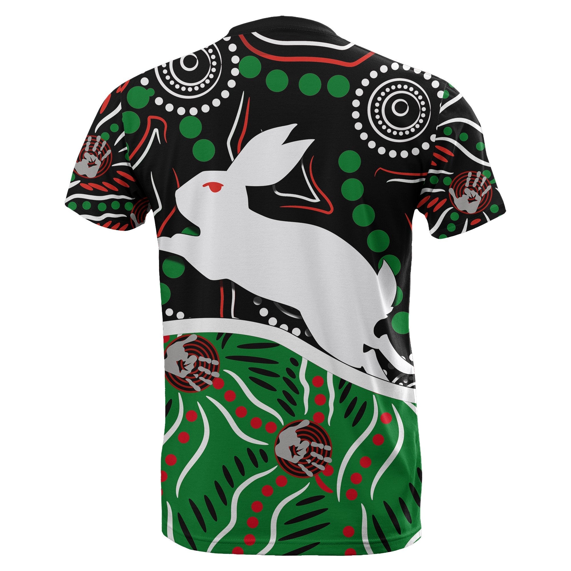 Rabbitohs T shirt Aboriginal - Vibe Hoodie Shop