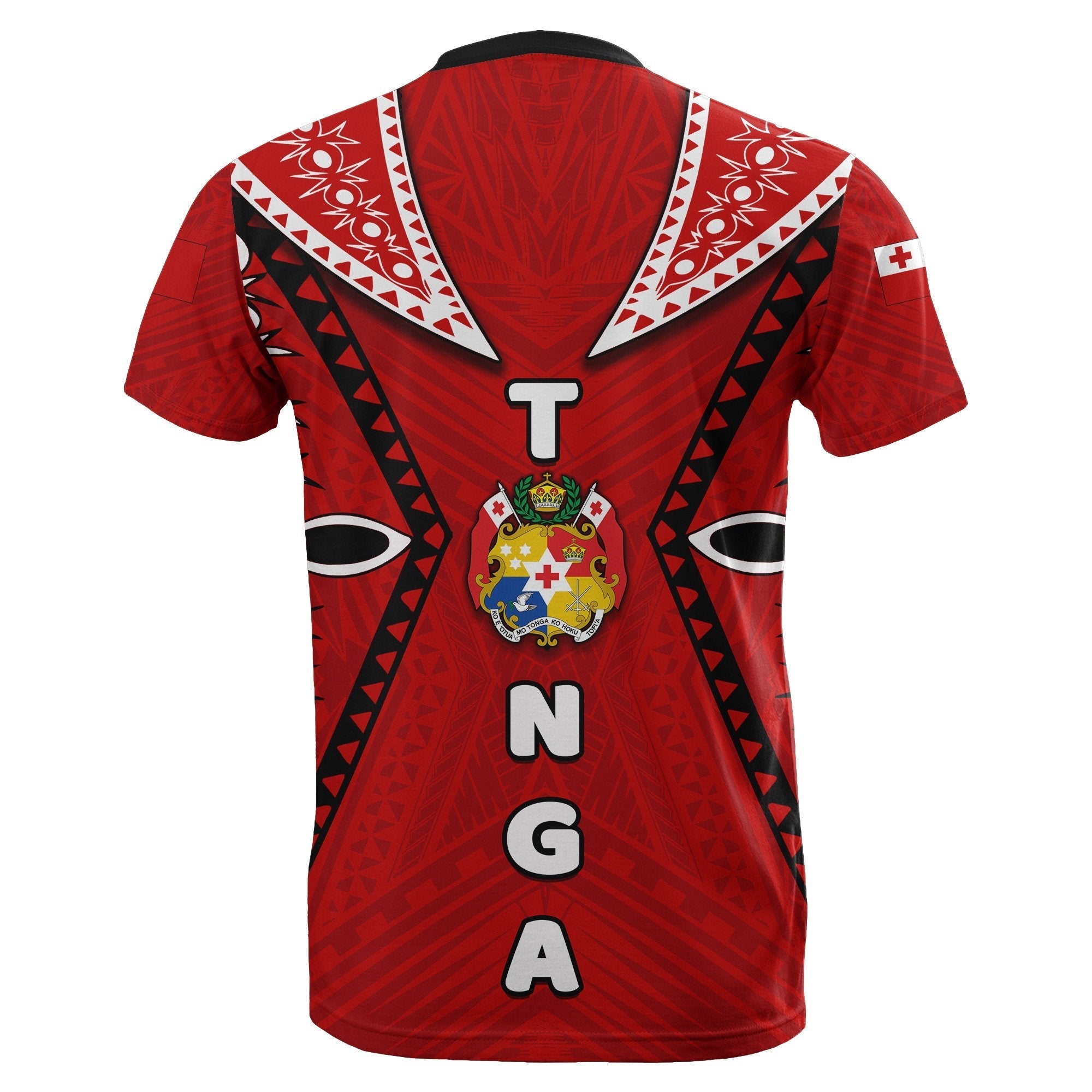 Tonga T shirt Ngatu - Coat Of Arms - Vibe Hoodie Shop