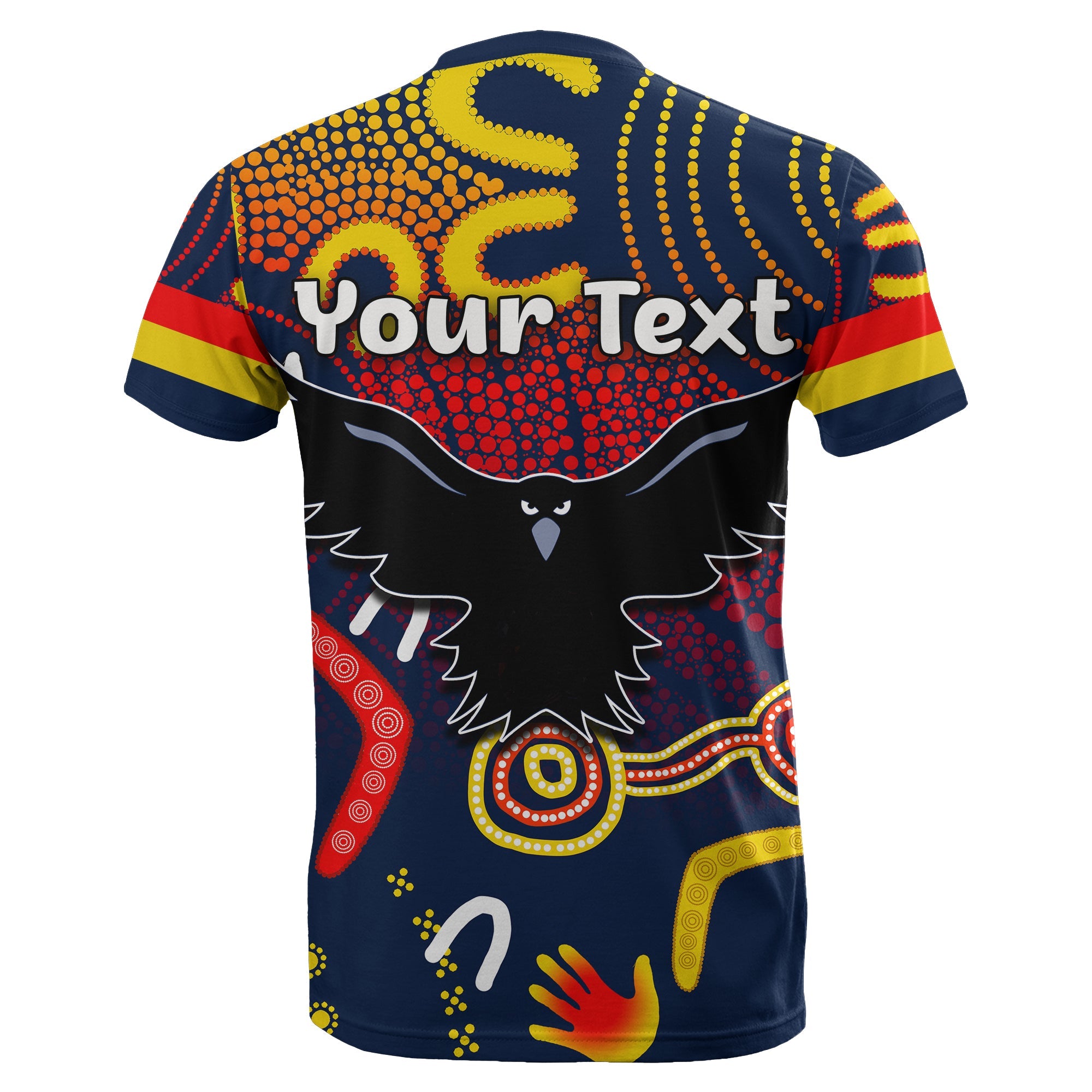 (Custom Personalised) Adelaide Crows T shirt Indigenous - Vibe Hoodie Shop