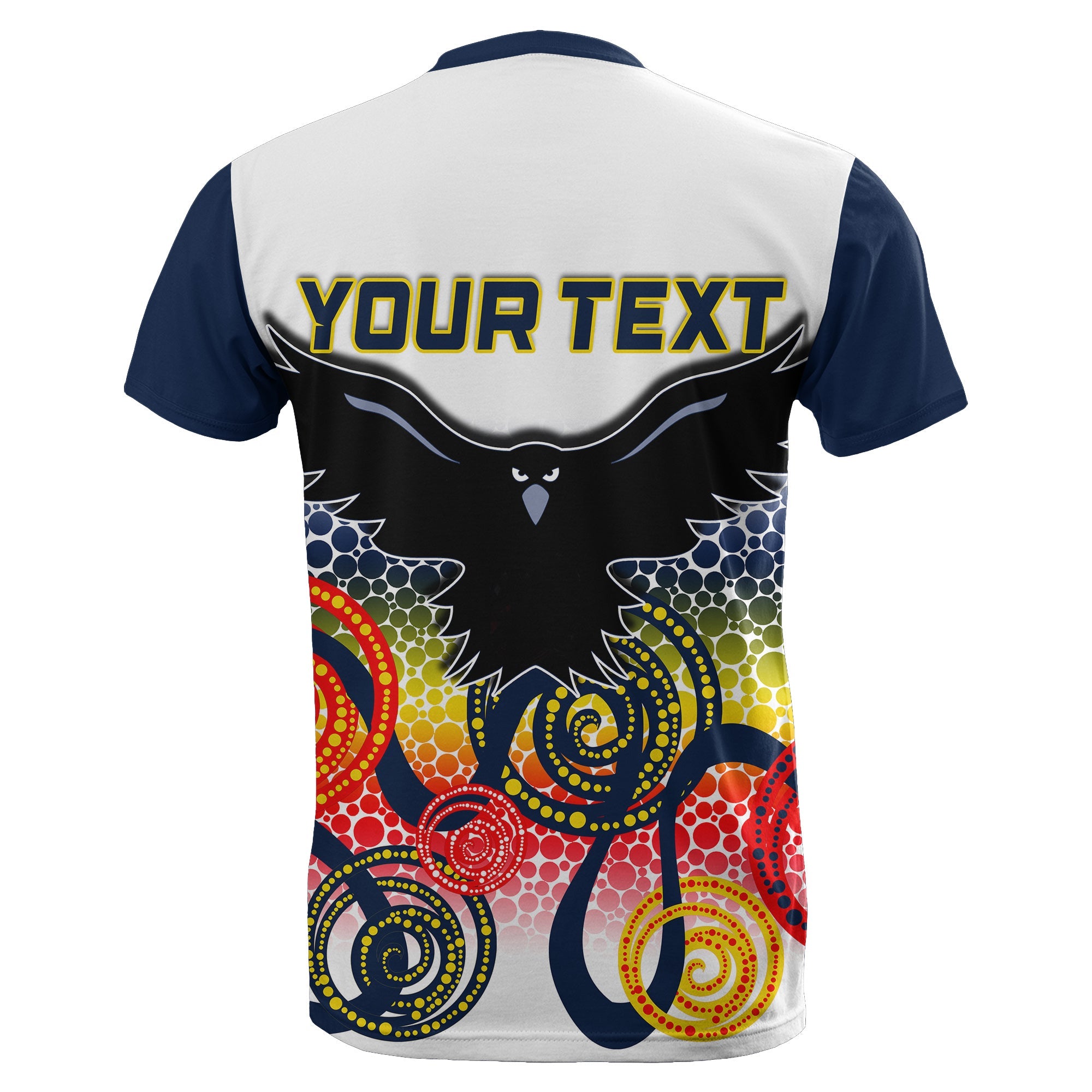 (Custom Personalised) Adelaide Crows T shirt Indigenous White Color - Vibe Hoodie Shop