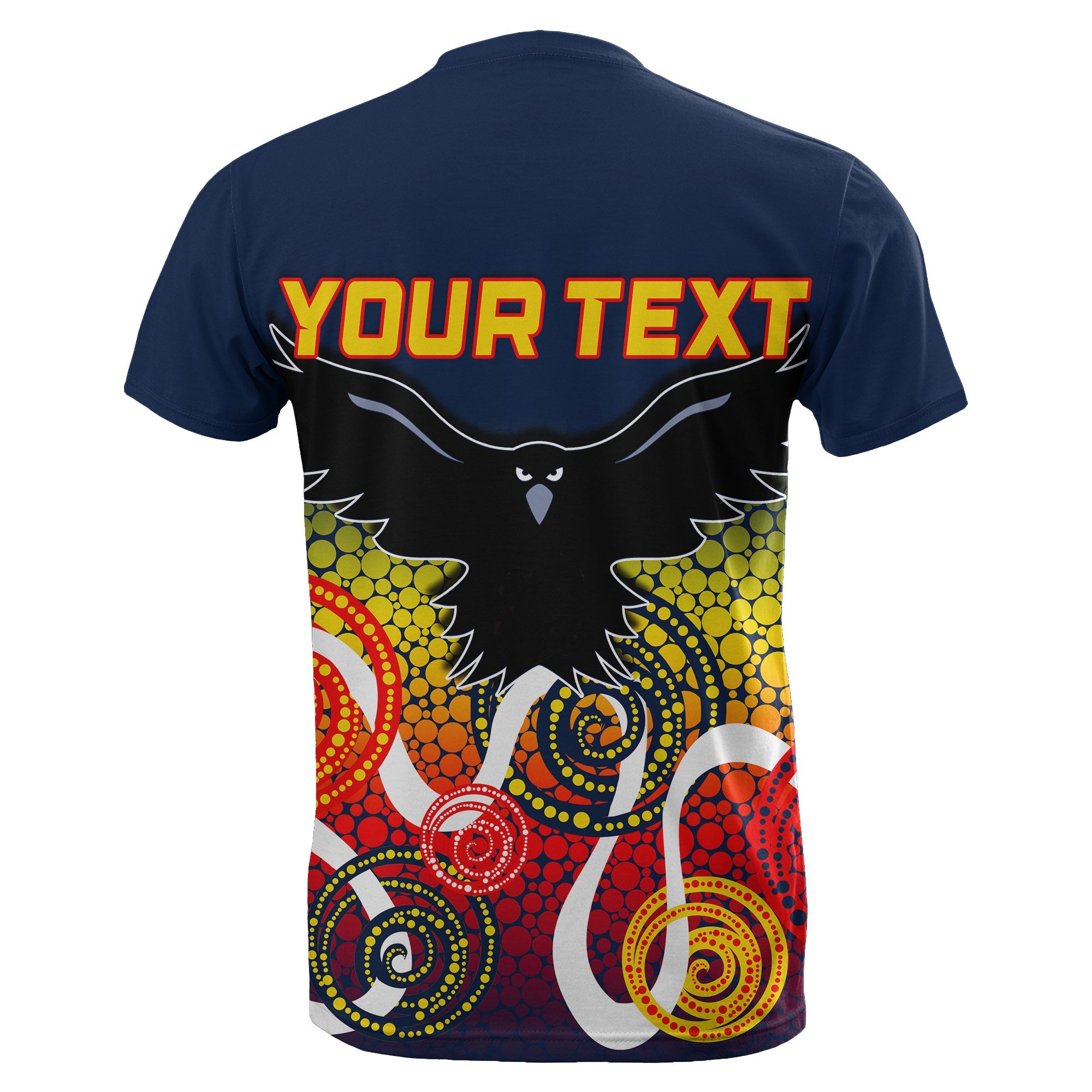 (Custom Personalised) Adelaide Crows T shirt Indigenous Blue Color - Vibe Hoodie Shop