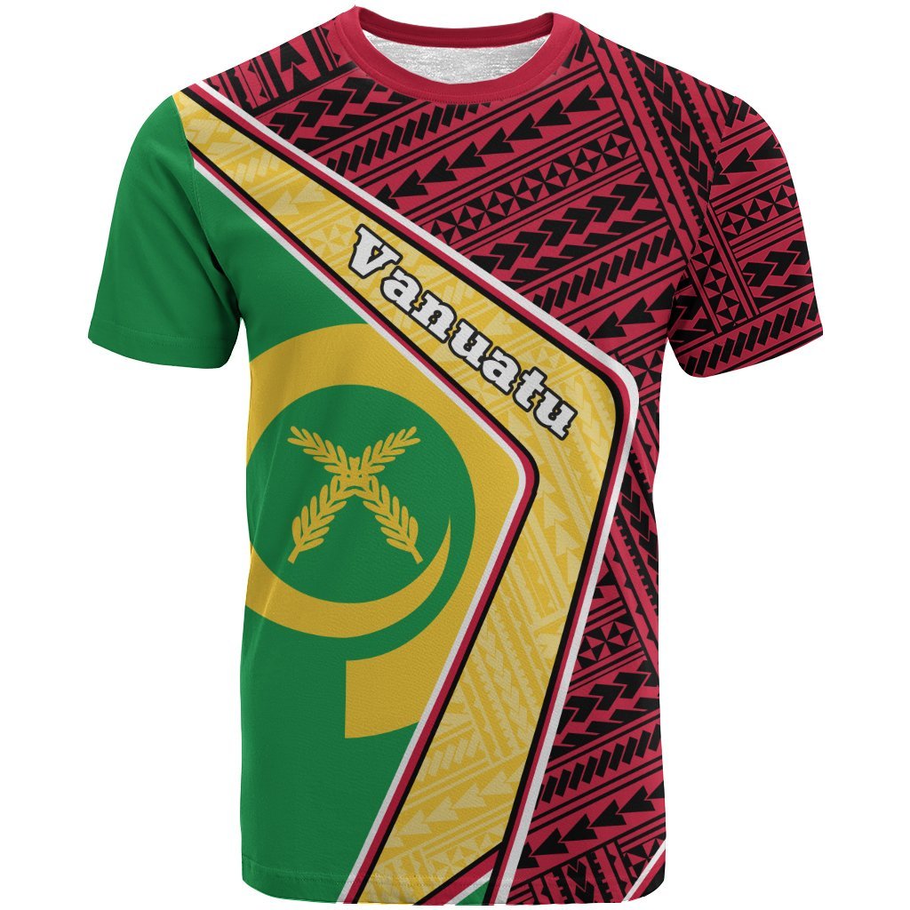 Vanuatu T shirt - Polynesian Coat Of Arms - Vibe Hoodie Shop