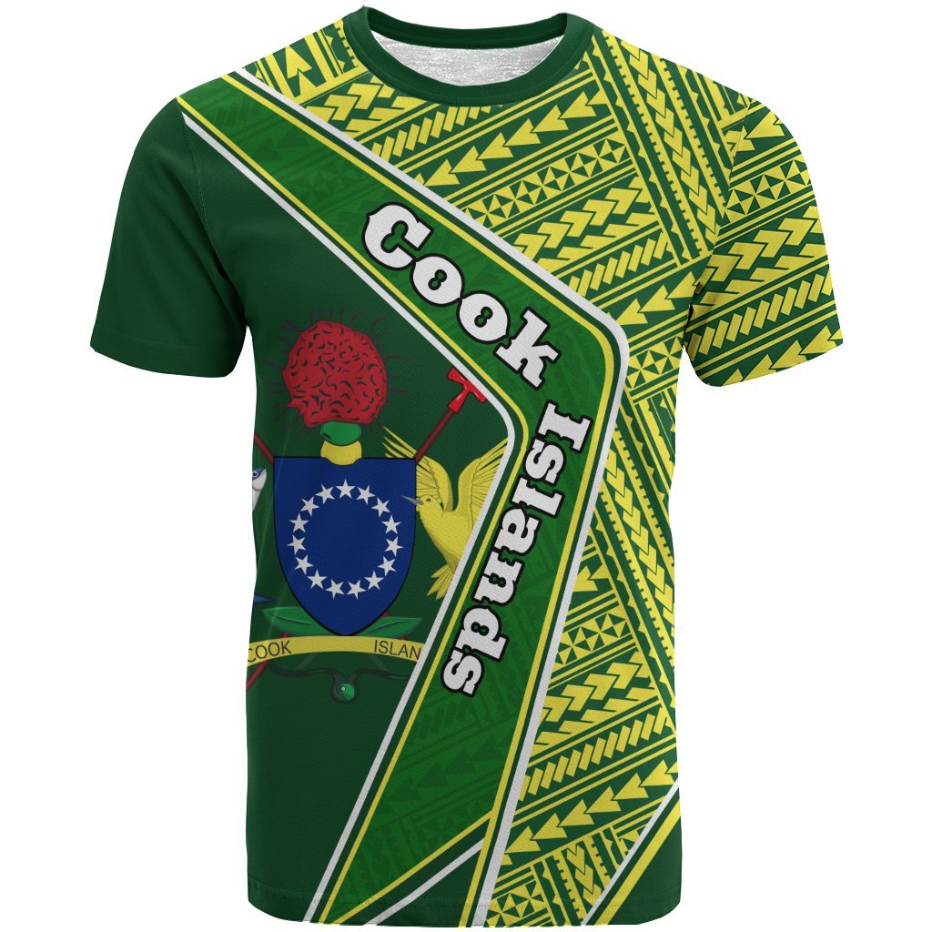 Cook Islands T shirt - Polynesian Coat Of Arms - Vibe Hoodie Shop