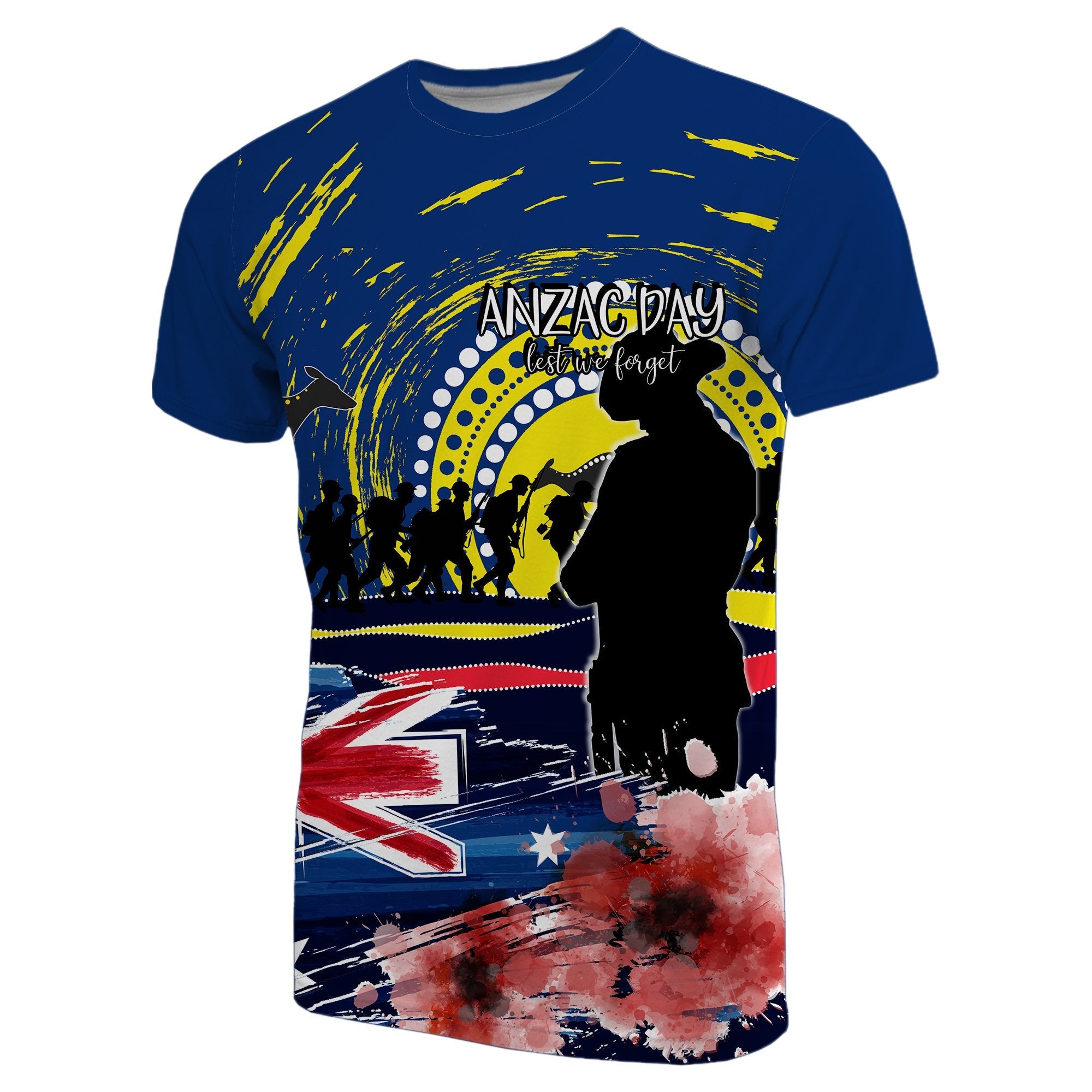 Australia T shirt ANZAC Day Lest We Forget No.1 - Vibe Hoodie Shop