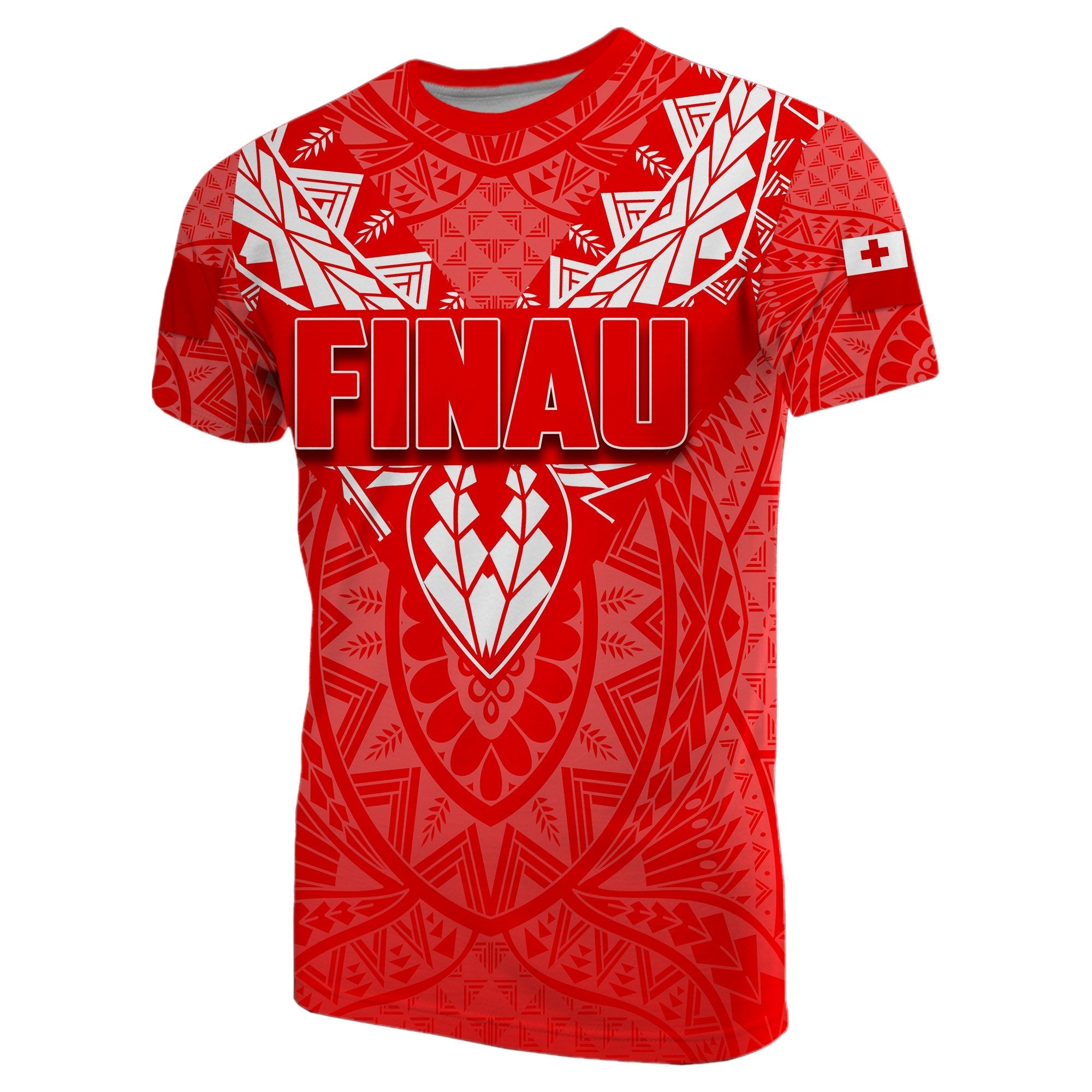 Finau T shirt Polynesian With Tonga Coat Of Arms Style - Vibe Hoodie Shop