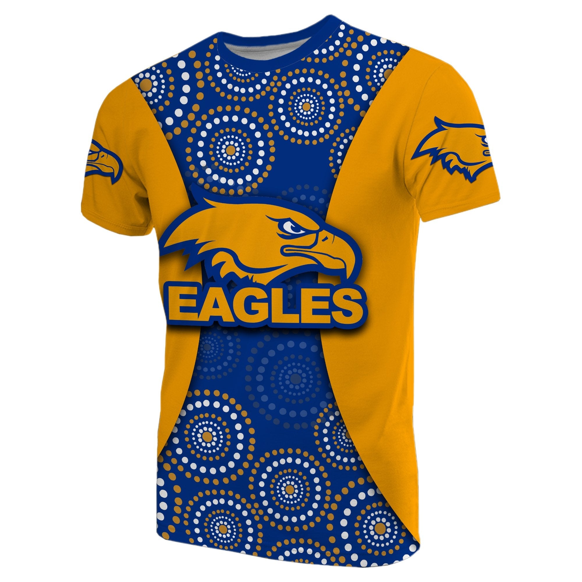 West Coast Eagles T shirt Special Aboriginal Style - Vibe Hoodie Shop