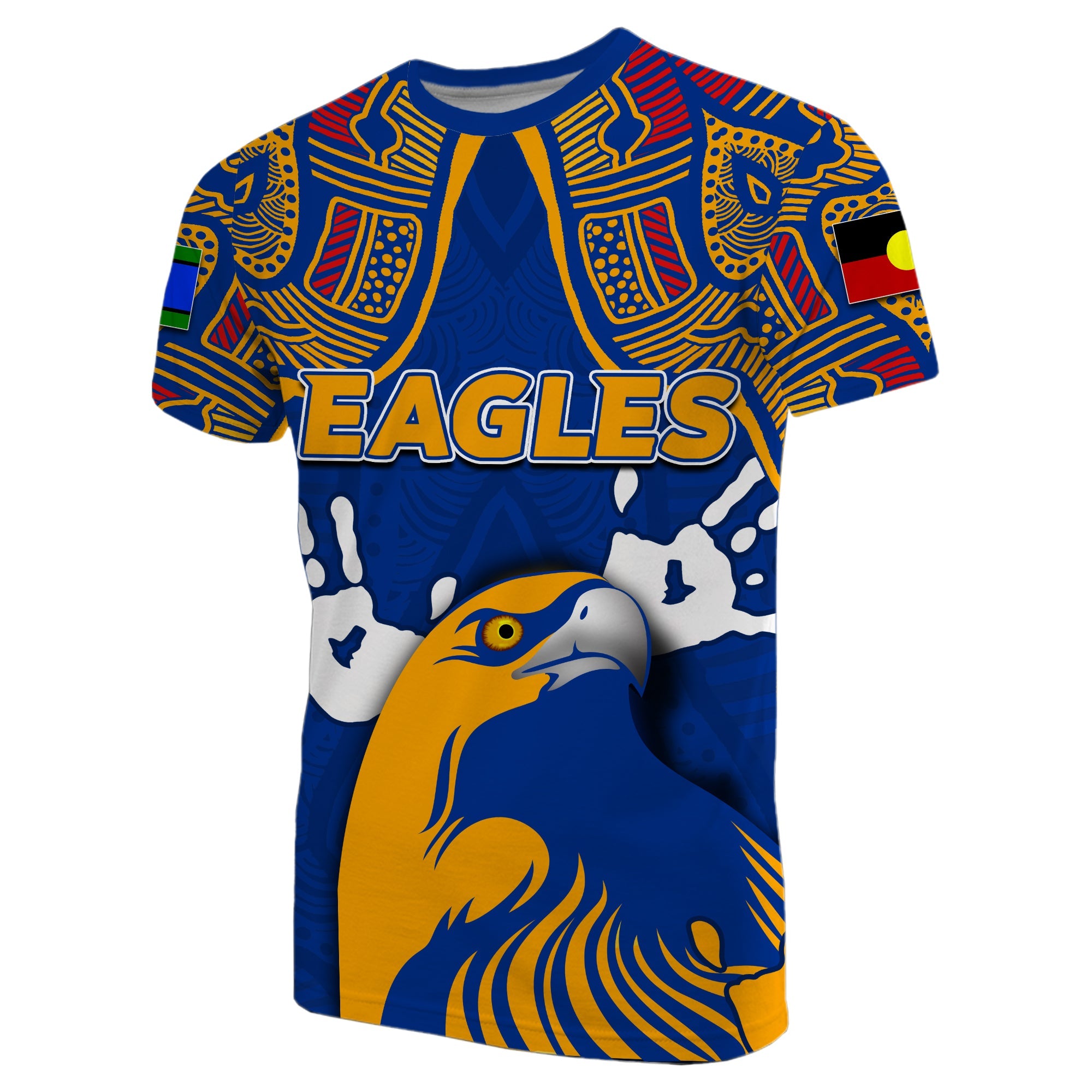 (Custom Personalised) NAIDOC West Coast Eagles T shirt Torres Strait Islanders - Vibe Hoodie Shop