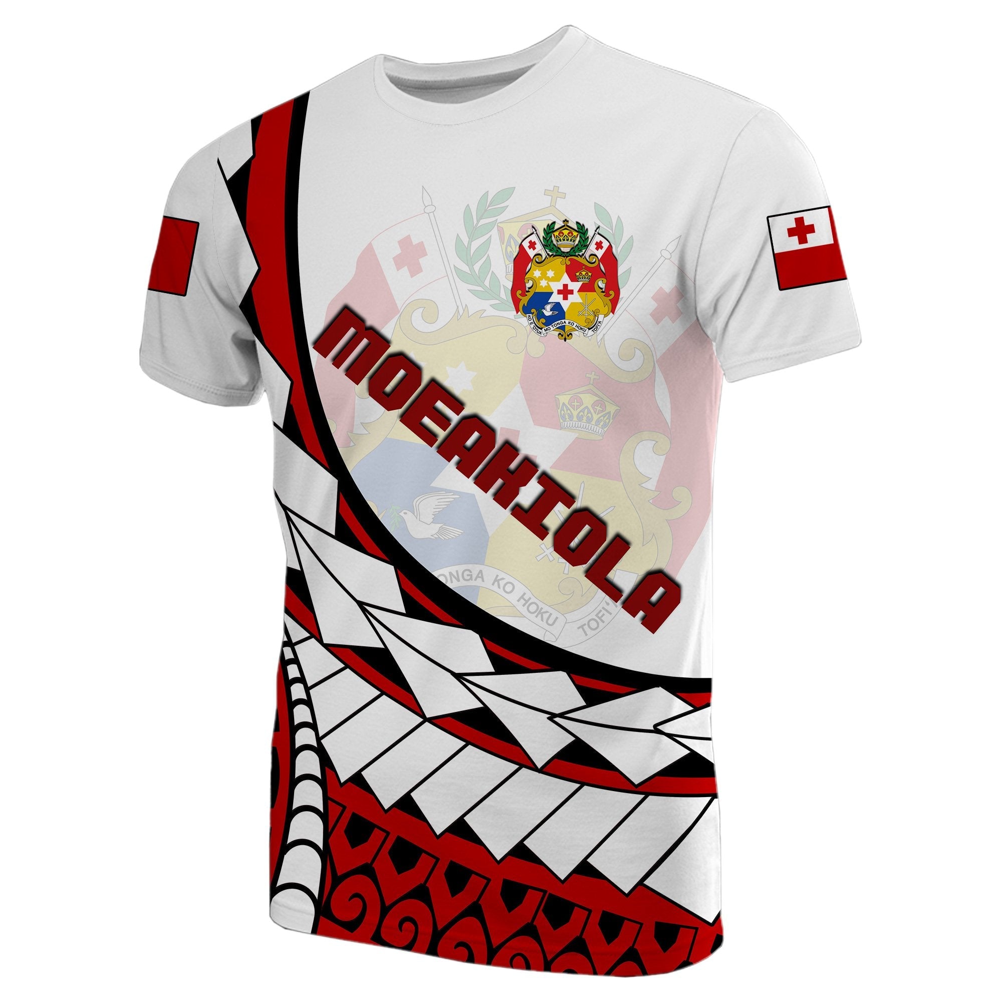 Finau T shirt - Tonga Polynesia Coat Of Arms - Vibe Hoodie Shop