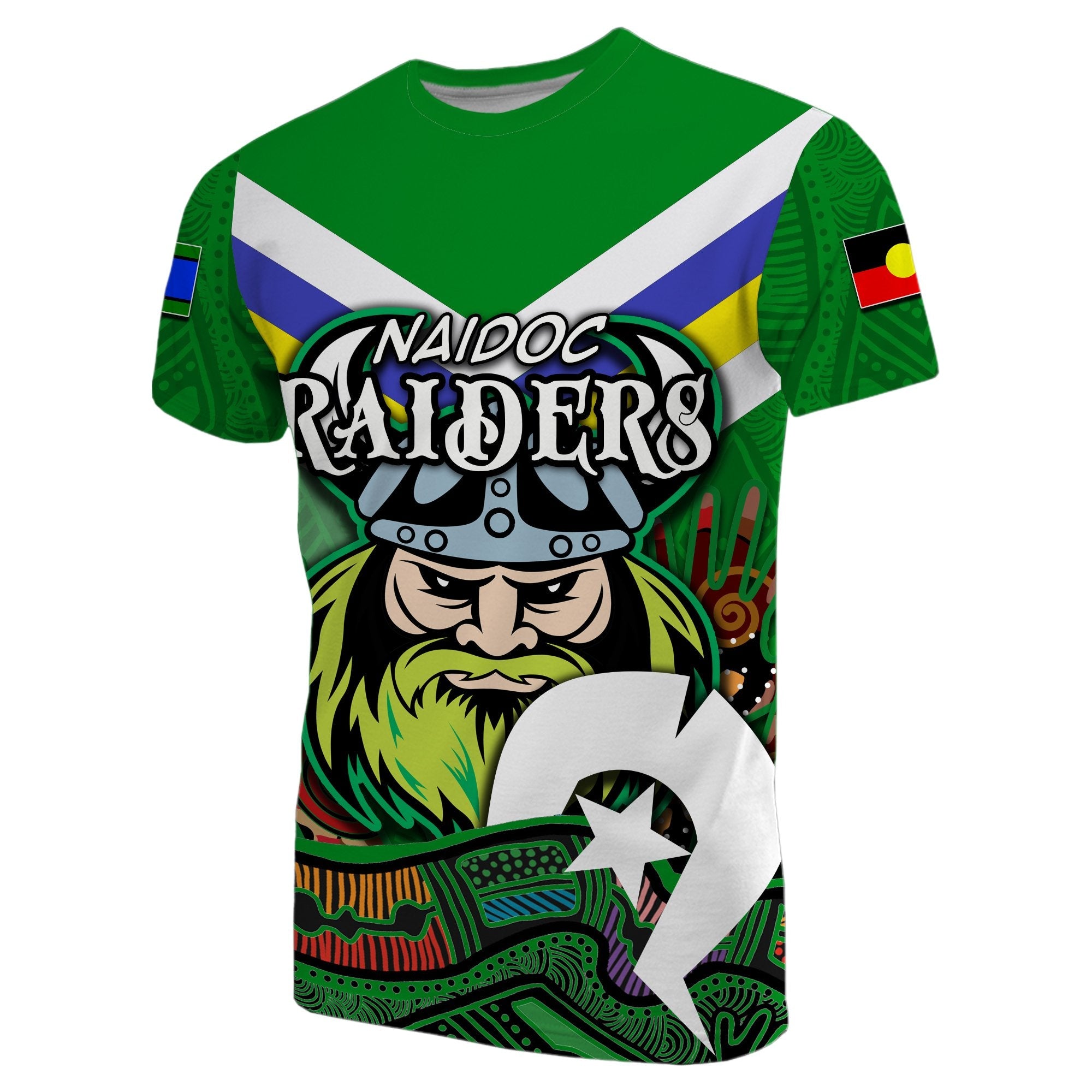 (Custom Personalised) NAIDOC Raiders T shirt NAIDOC Indigenous Style - Vibe Hoodie Shop