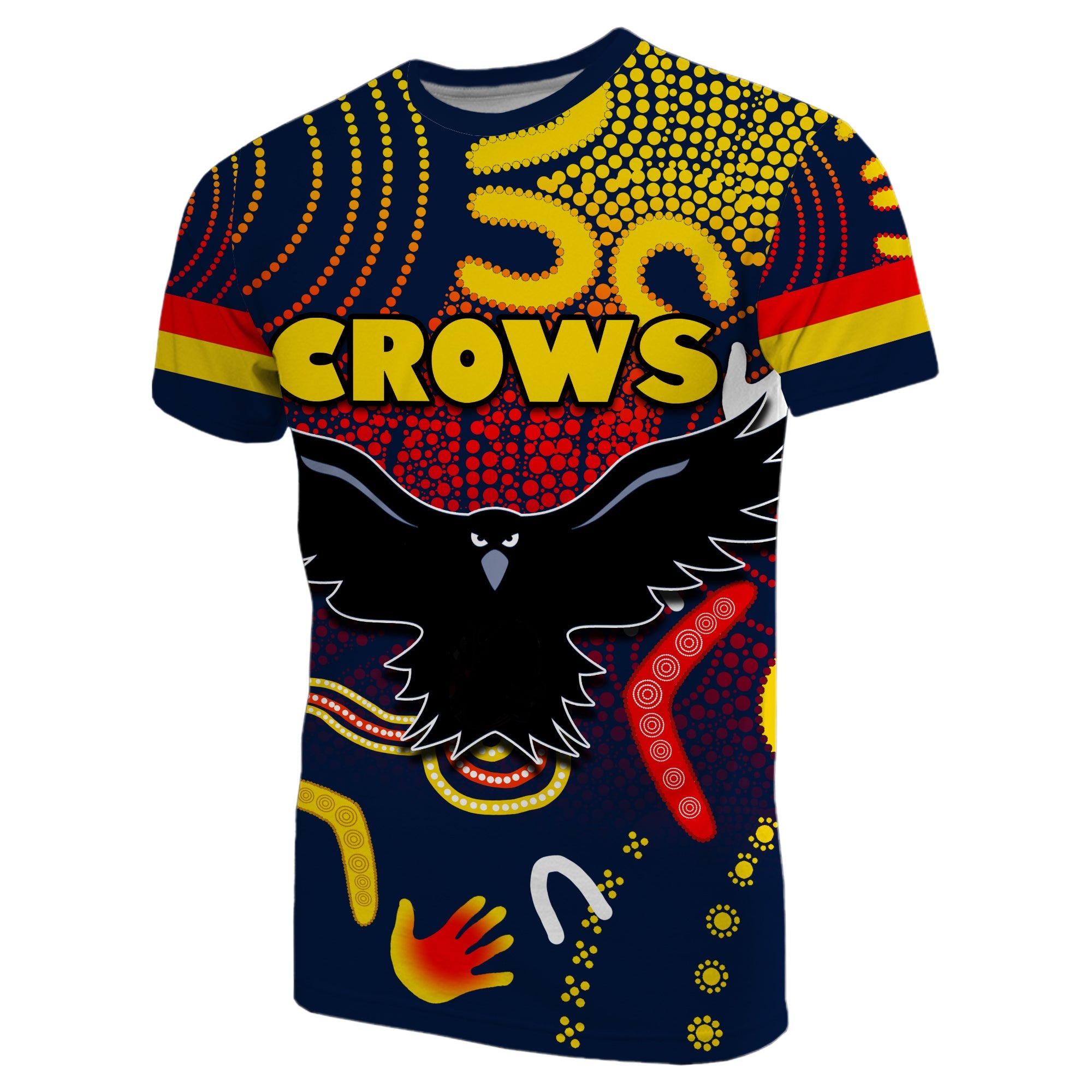 (Custom Personalised) Adelaide Crows T shirt Indigenous - Vibe Hoodie Shop