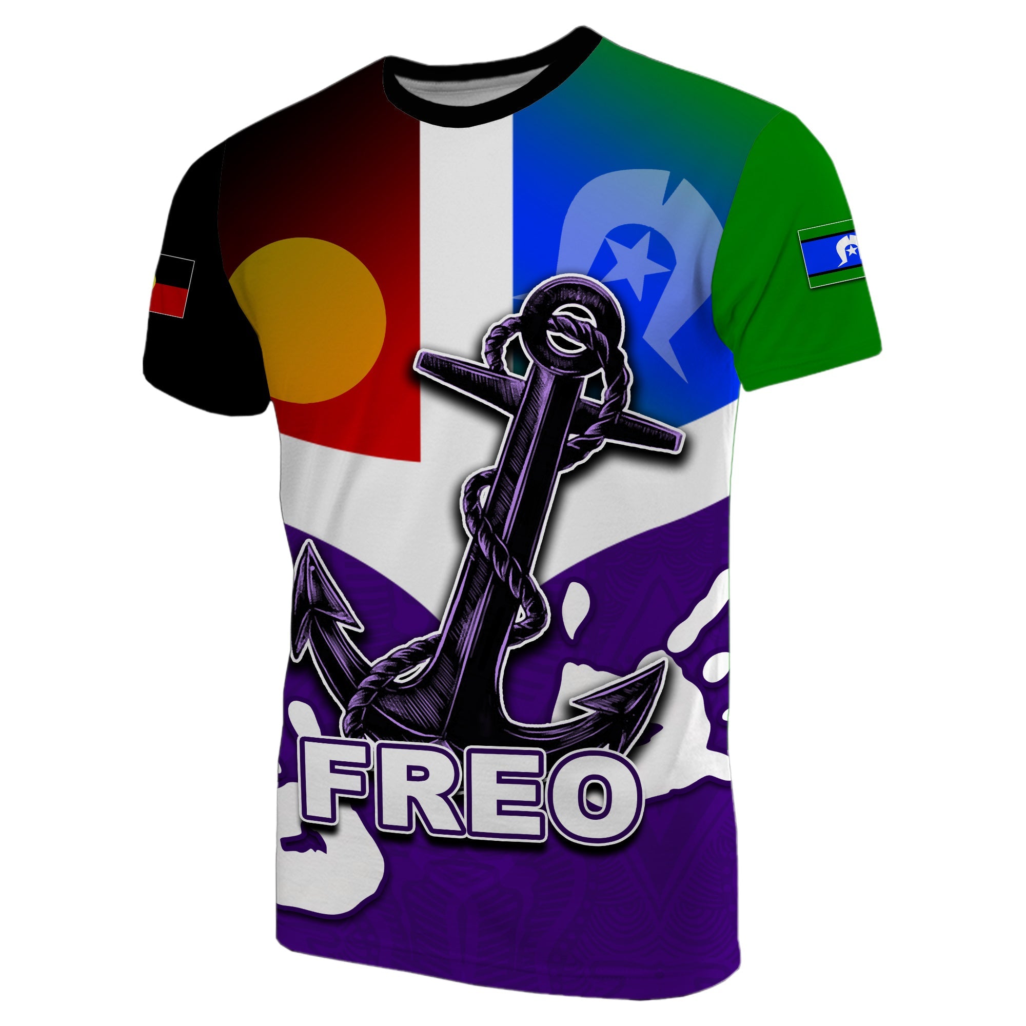 NAIDOC Fremantle T shirt Freo Flag - Vibe Hoodie Shop