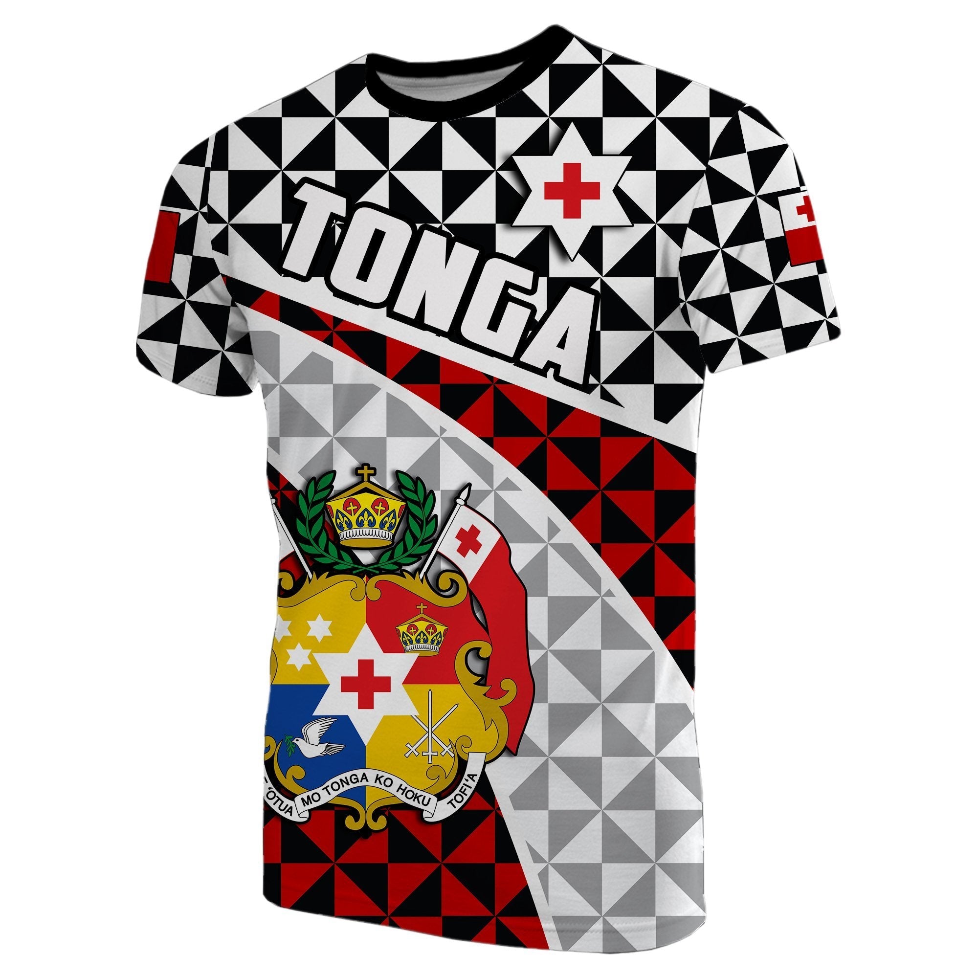 Tonga T shirt Coat Of Arms - Vibe Hoodie Shop