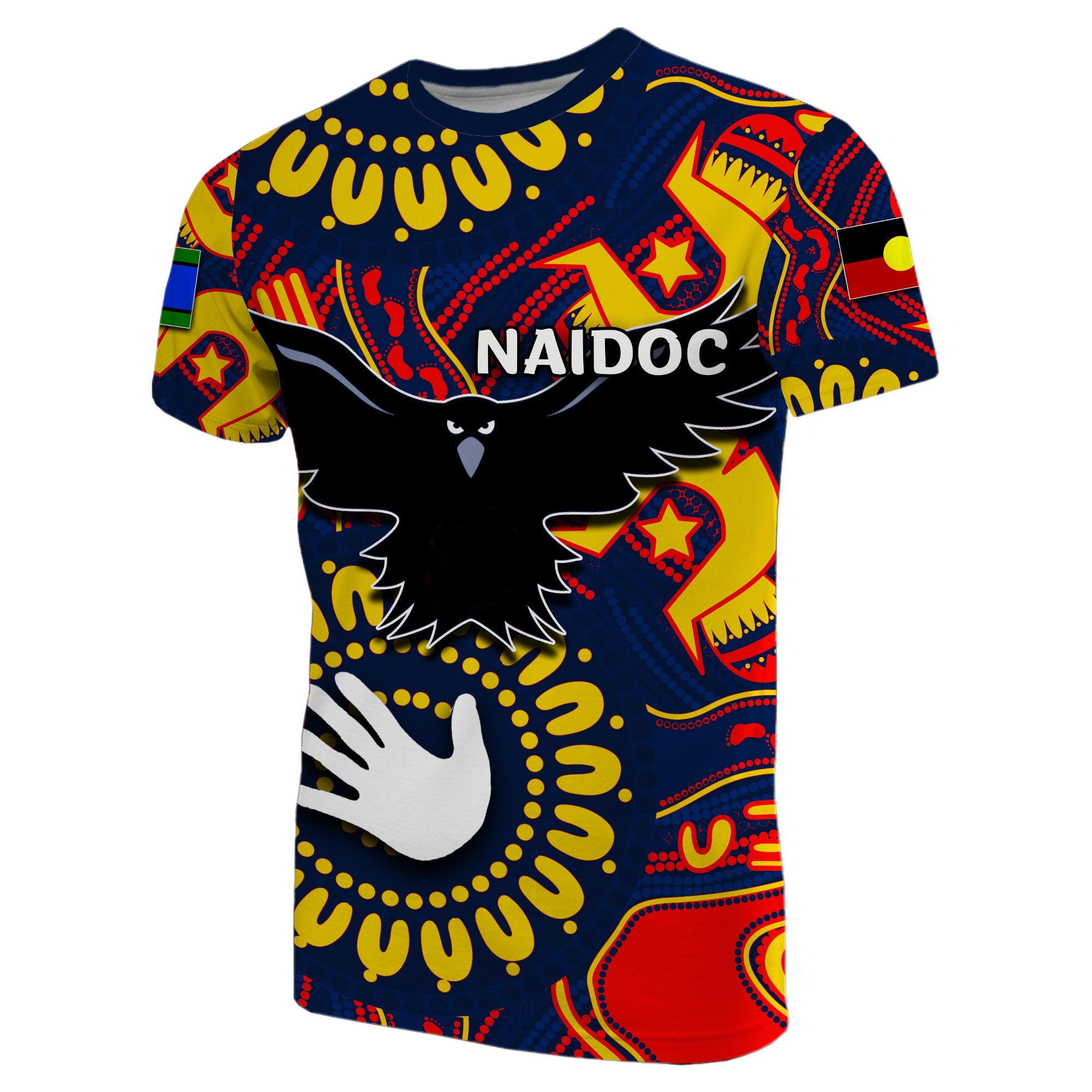 NAIDOC Adelaide Crows T shirt NAIDOC Patterns - Vibe Hoodie Shop