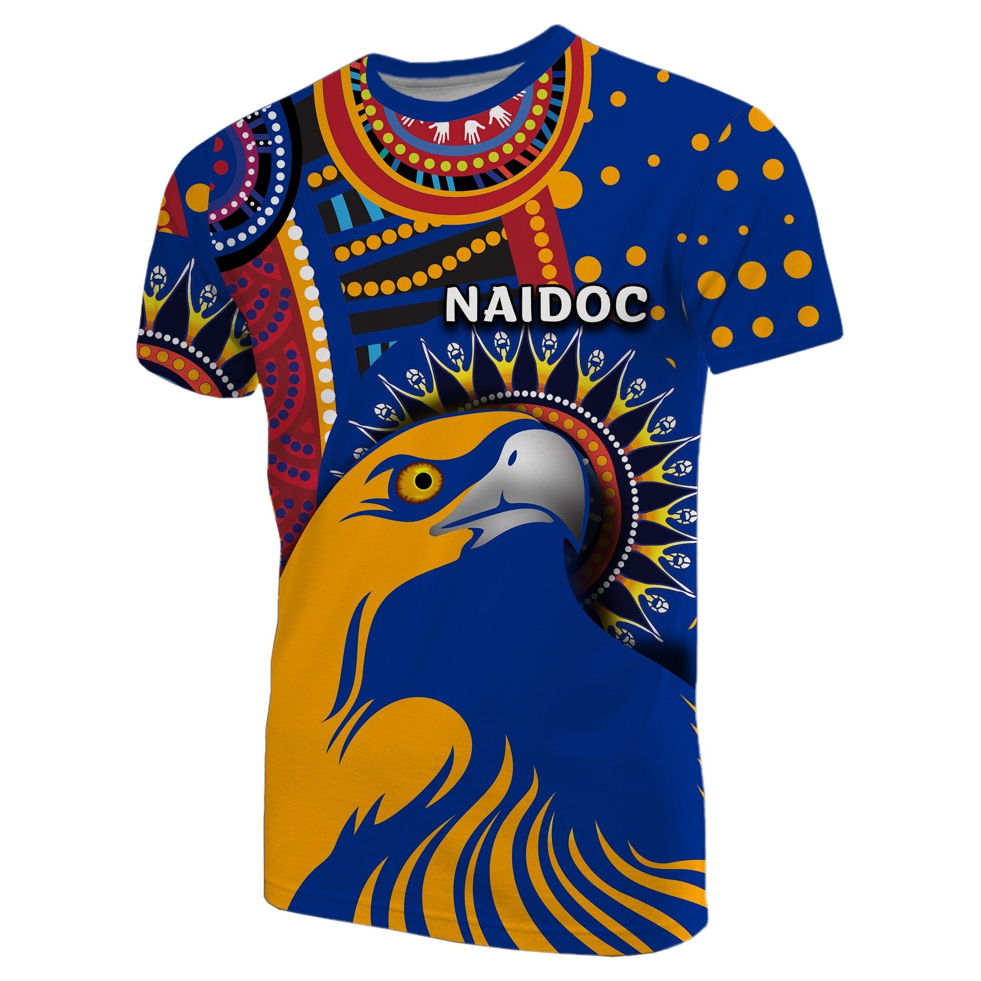 NAIDOC West Coast Eagles T shirt Indigenous Style - Vibe Hoodie Shop