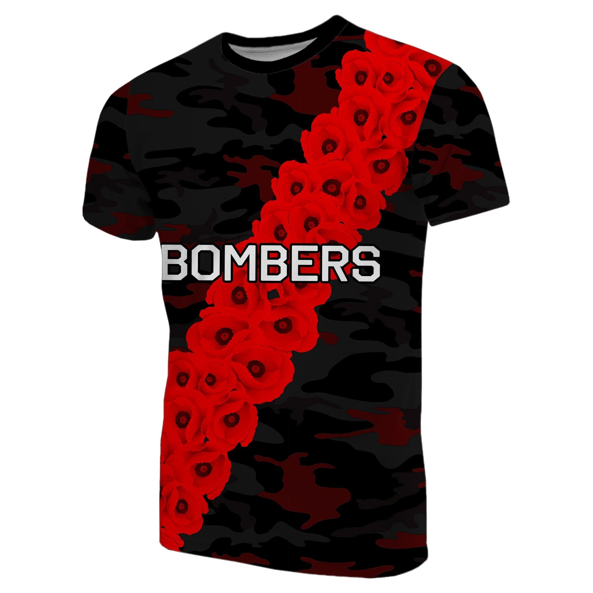 Bombers T shirt ANZAC Day Army Patterns - Vibe Hoodie Shop