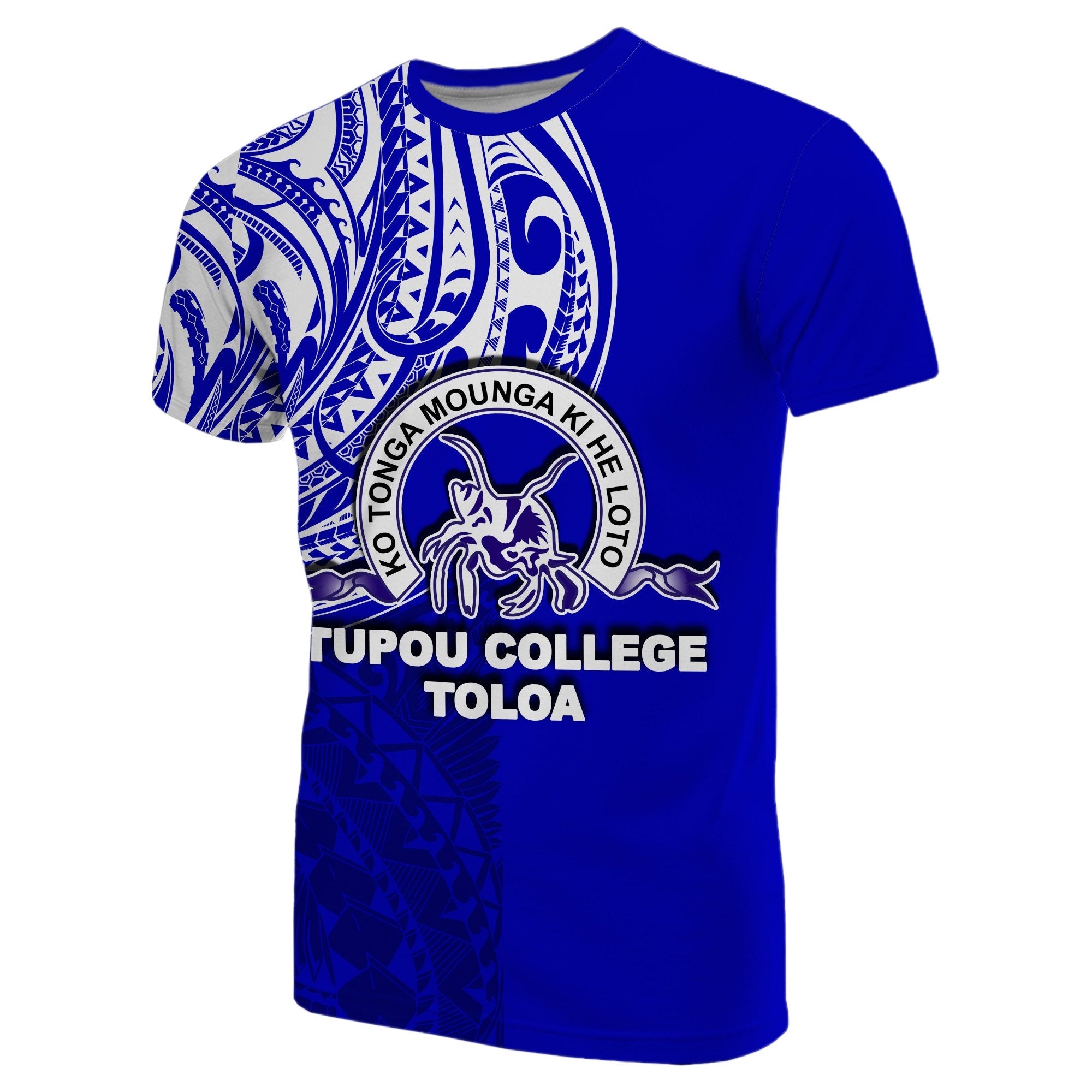 (Custom Personalised) Tonga Tupou College Toloa T shirt Half Polynesian Style - Vibe Hoodie Shop