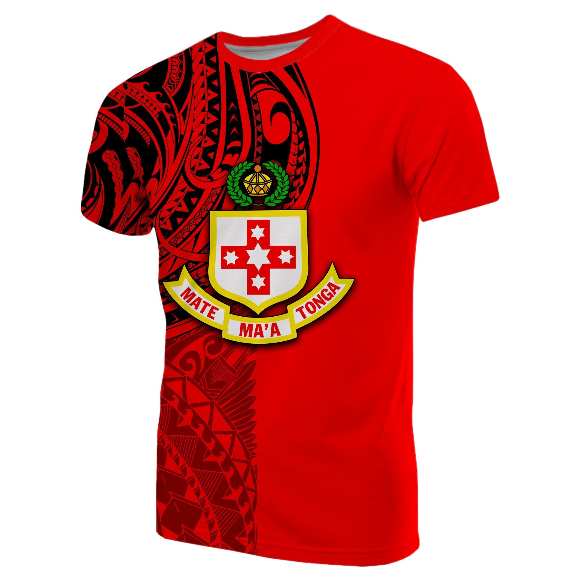 (Custom Personalised) Kolisi Tonga T shirt Half Polynesian Style - Vibe Hoodie Shop