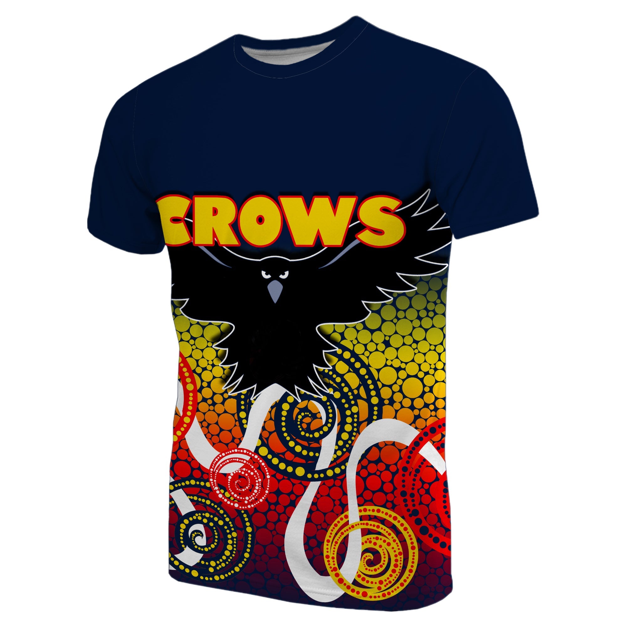 (Custom Personalised) Adelaide Crows T shirt Indigenous Blue Color - Vibe Hoodie Shop