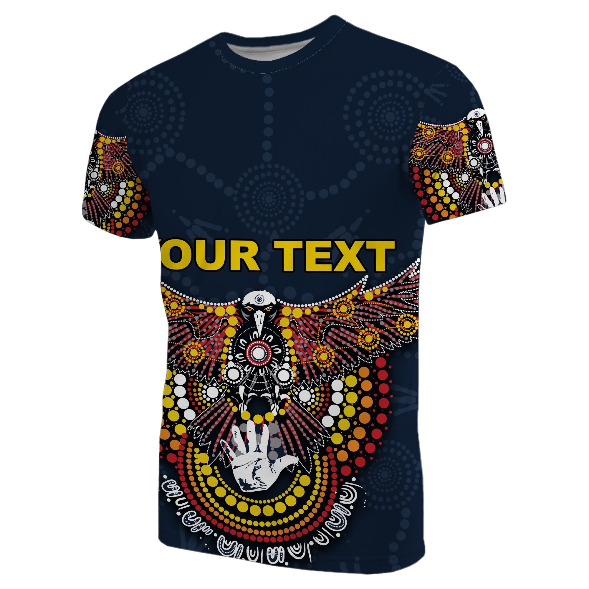 (Custom Personalised) Adelaide Aboriginal Crows T shirt - Vibe Hoodie Shop